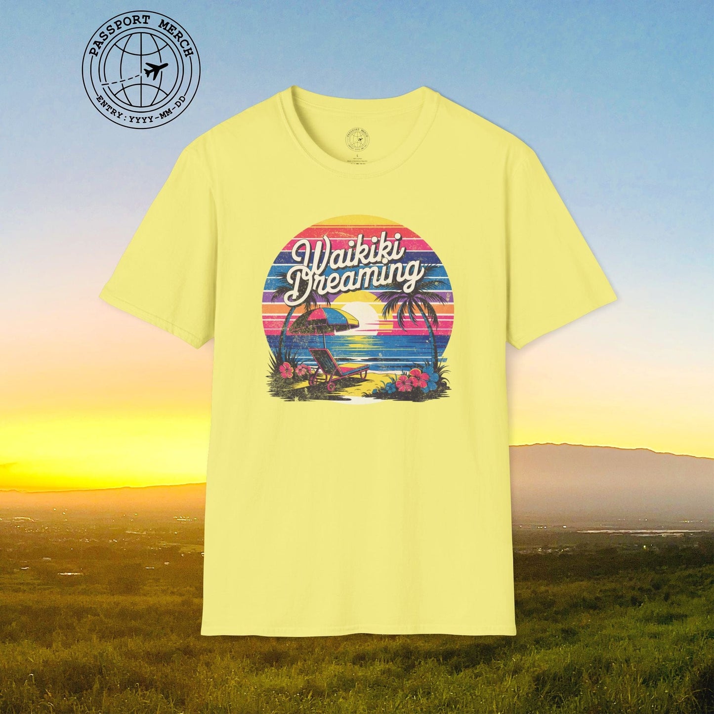 Retro Waikiki Dreaming, Hawaii T-Shirt