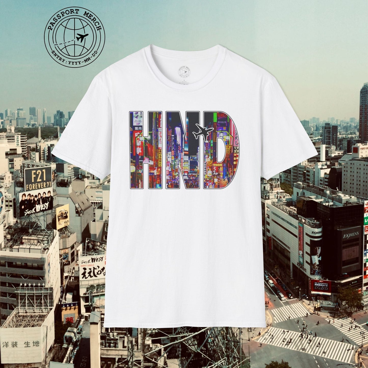 Airport Window Haneda Tokyo Japan HND T-Shirt