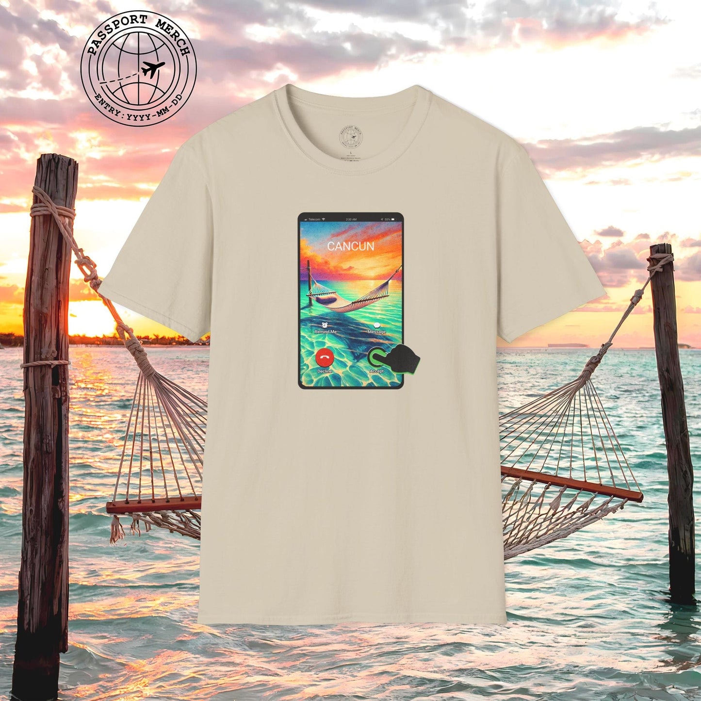 Cancun is calling. Accept. Mexico T-Shirt