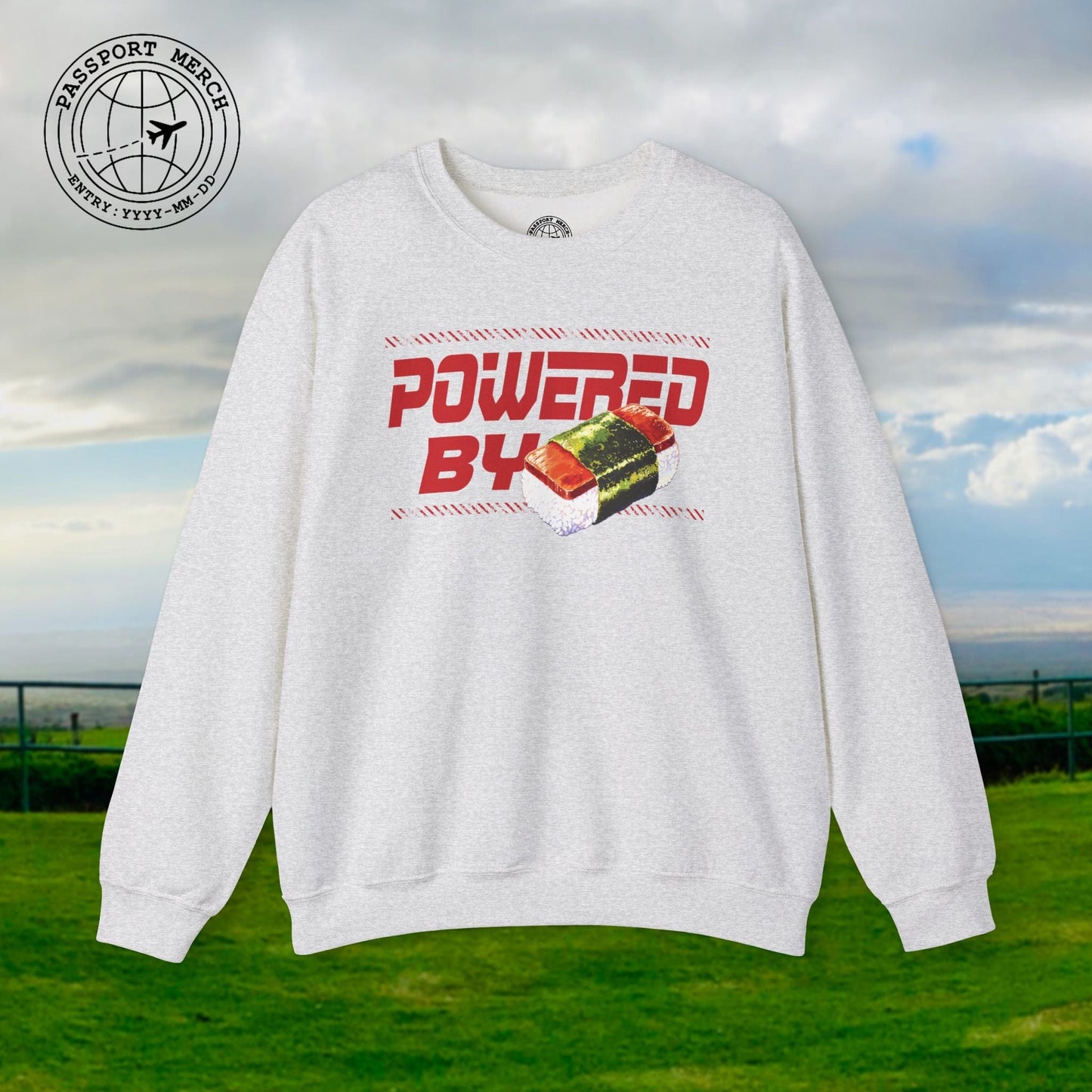 Powered By Musubi, Hawaii Crewneck