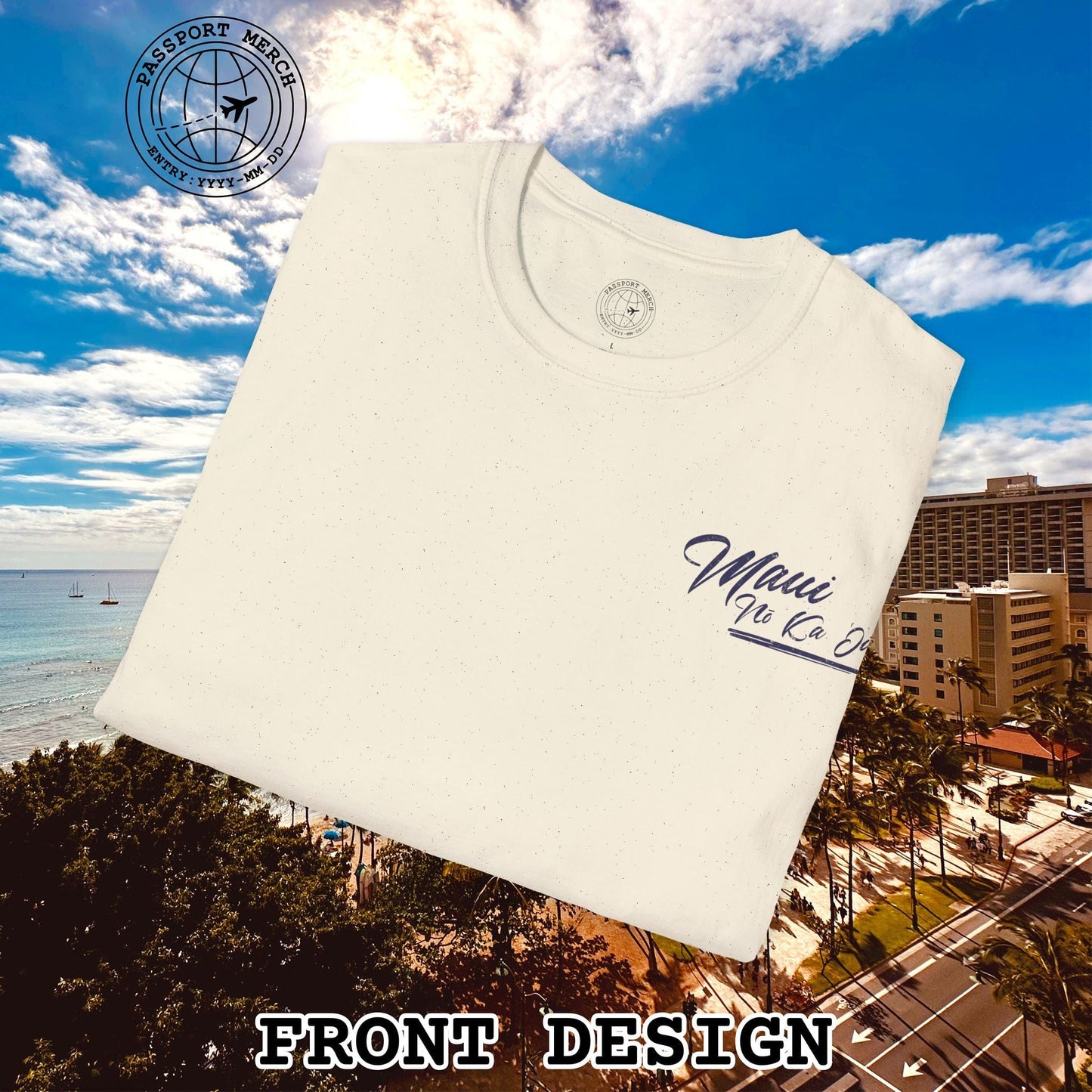 Maui No Ka Oi Hawaii, Back Print T-Shirt