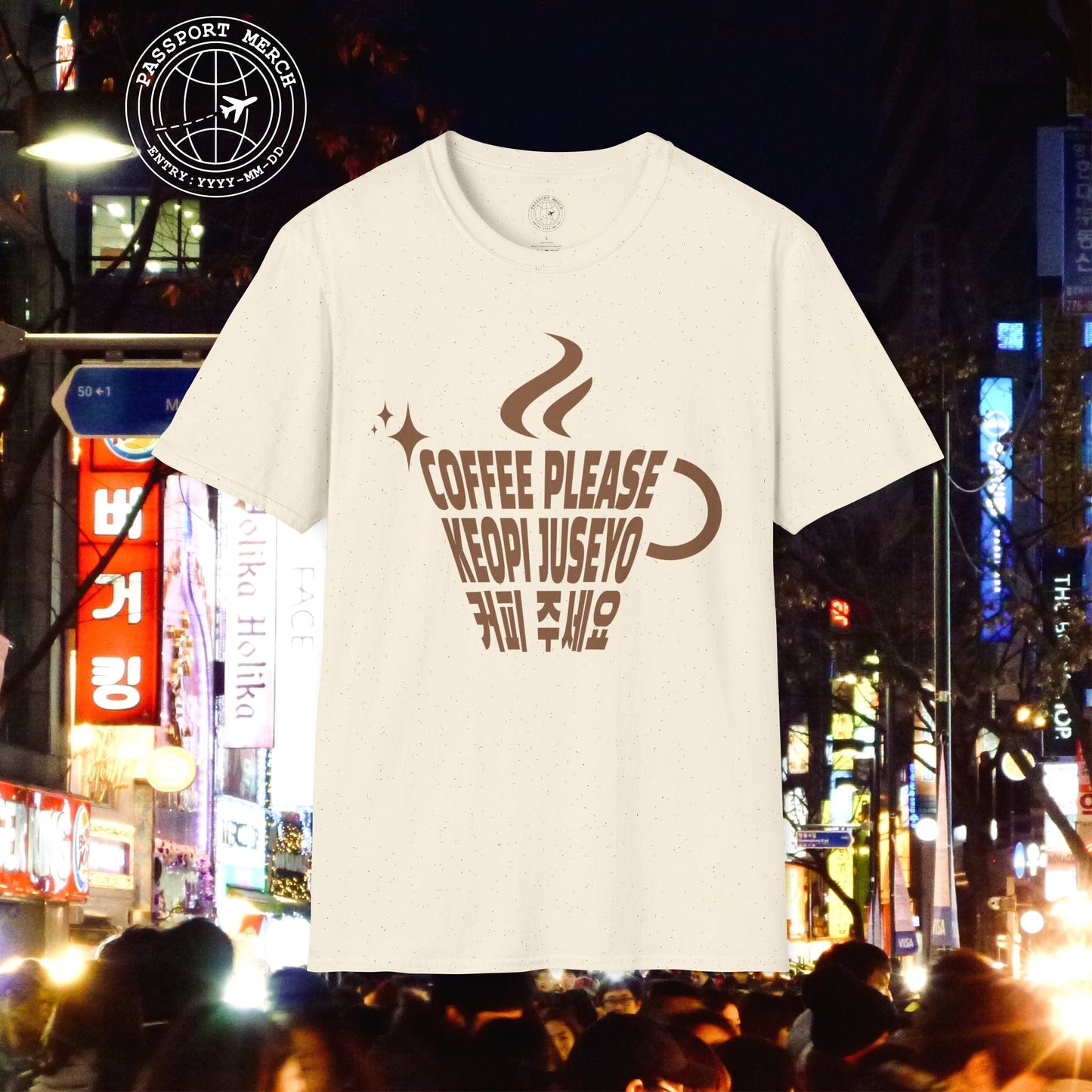 Coffee Please. Keopi Juseyo. Korea T-Shirt