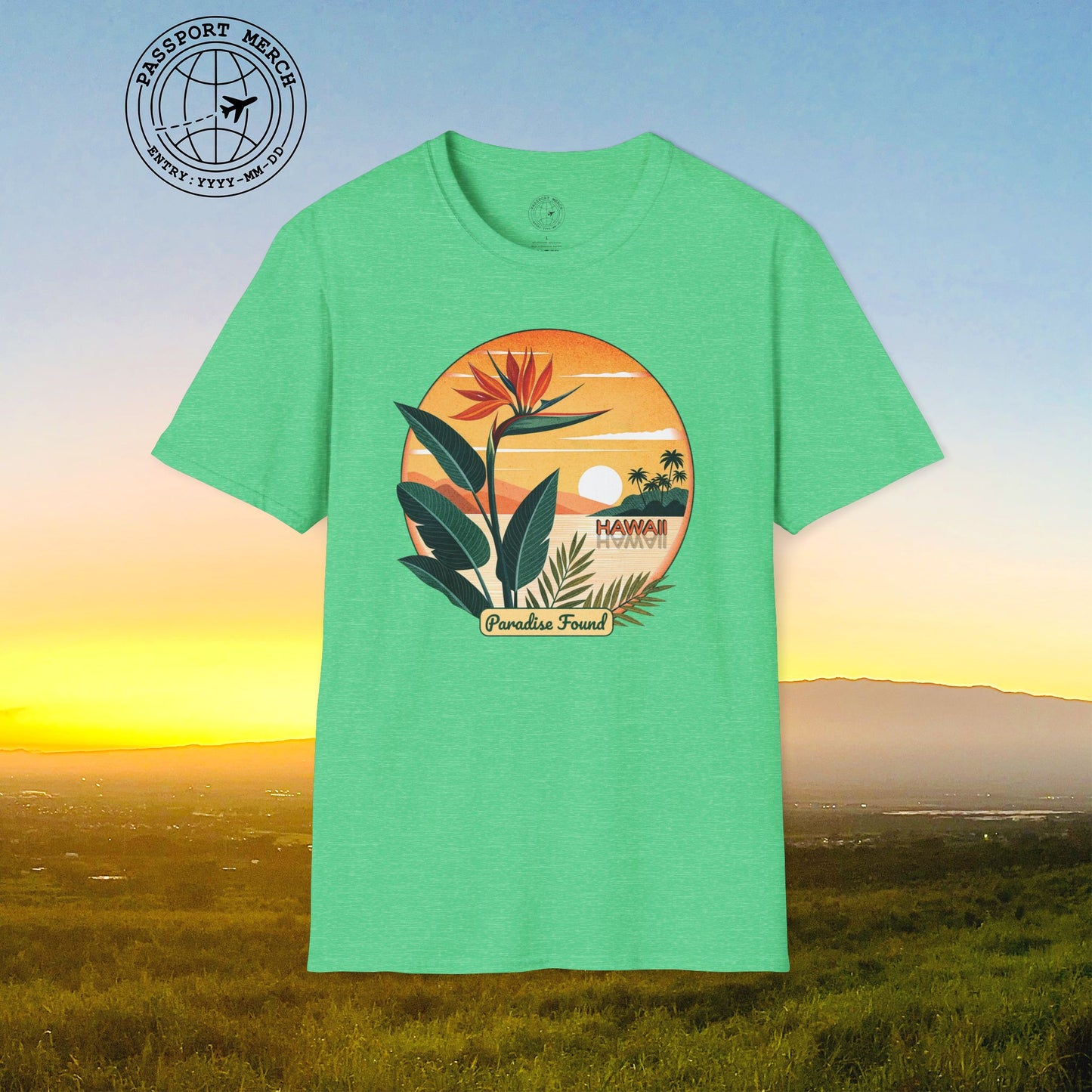 Retro (Bird of) Paradise Found, Hawaii T-Shirt