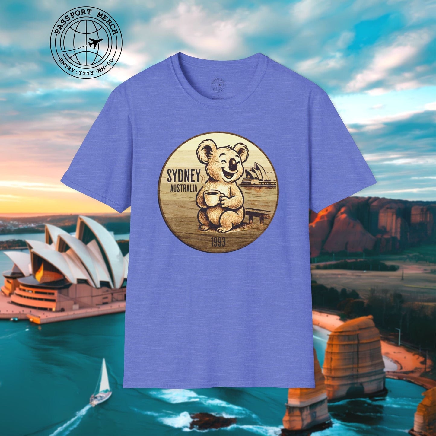 Vintage Koala & Coffee in Sydney, Australia T-Shirt