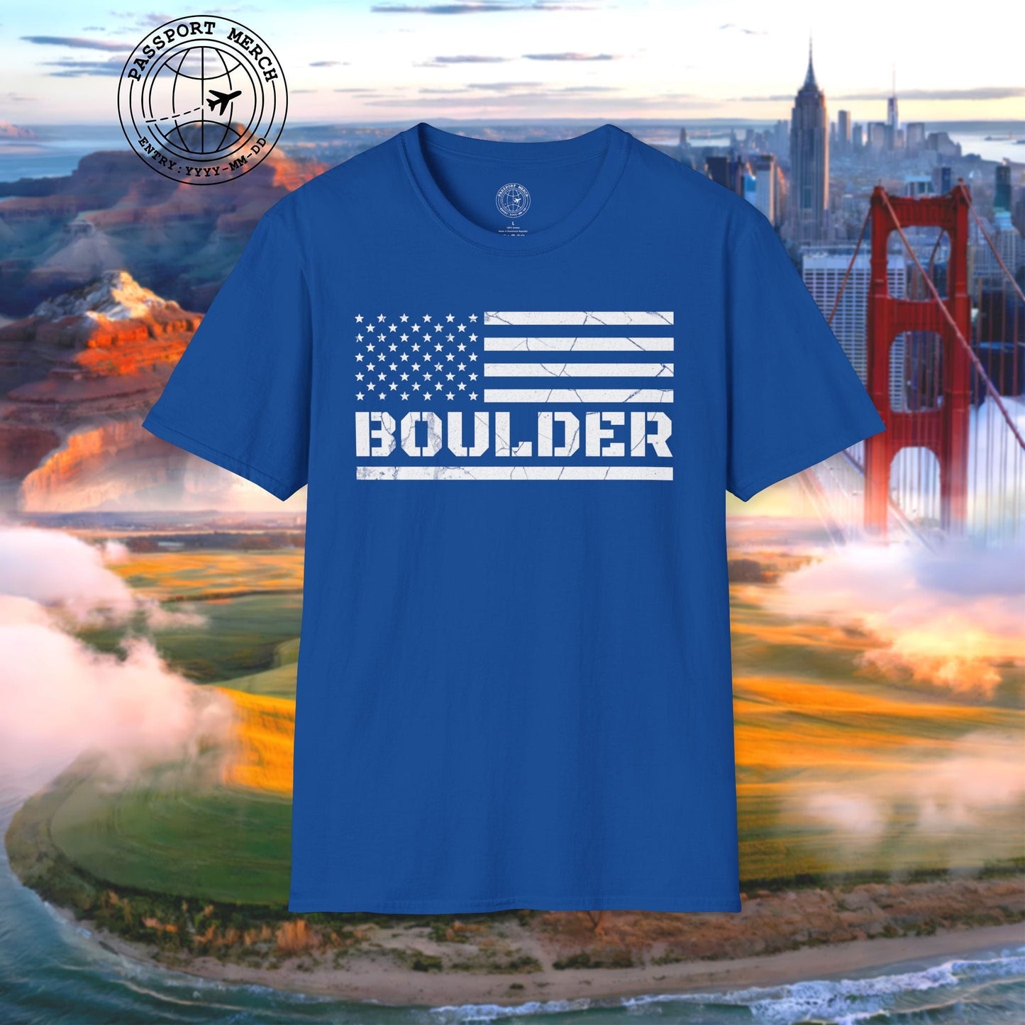Boulder Stars & Stripes, Colorado T-Shirt