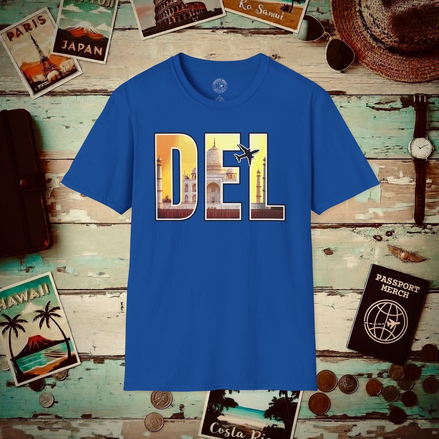 Airport Window New Delhi India DEL T-Shirt Royal / S