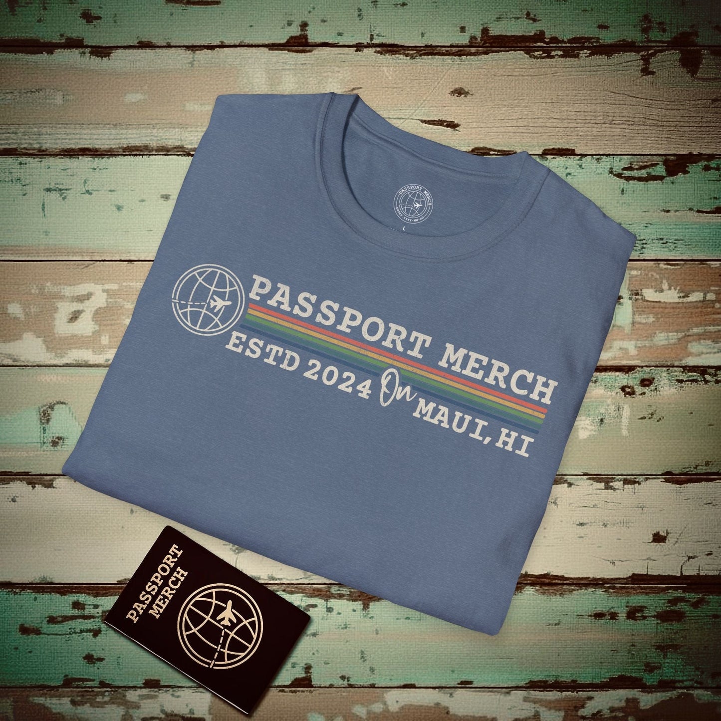 (Almost Free) 2025 Anniversary Celebration - Vintage Brand Swag! T-Shirt Heather Indigo / S