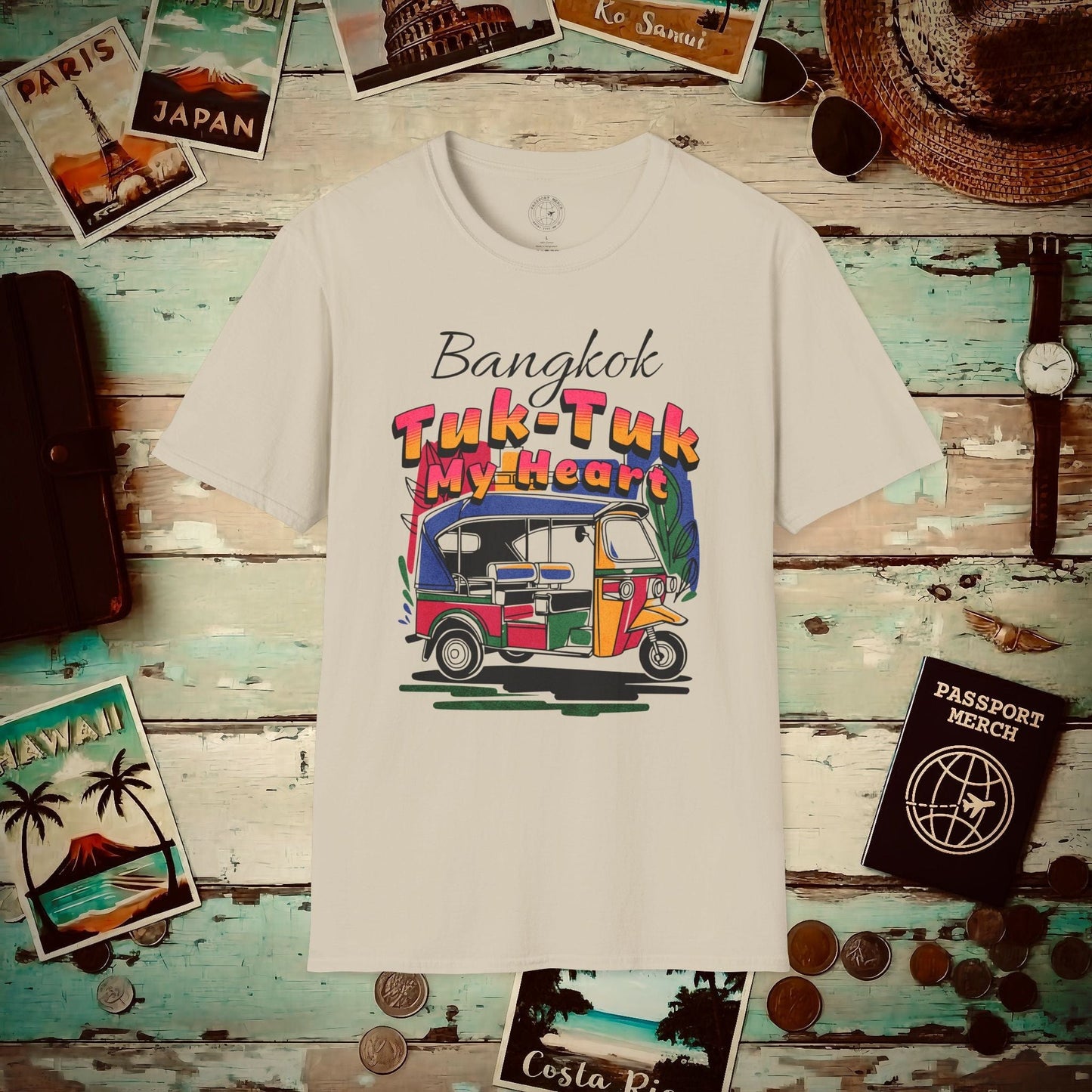 Bangkok Tuk-Tuk My Heart Thailand T-Shirt Sand / S