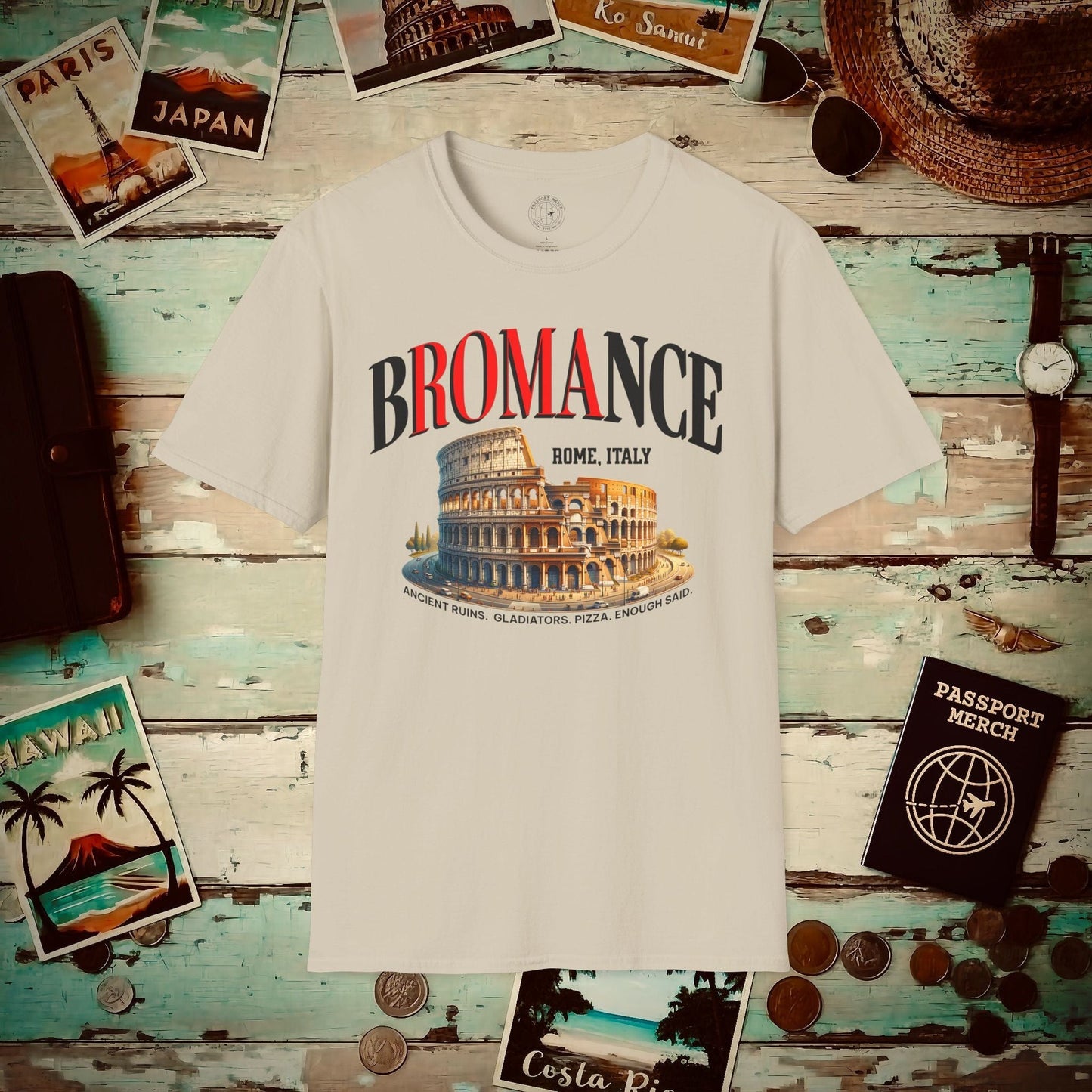 bROMAnce, Rome Italy T-Shirt Sand / S