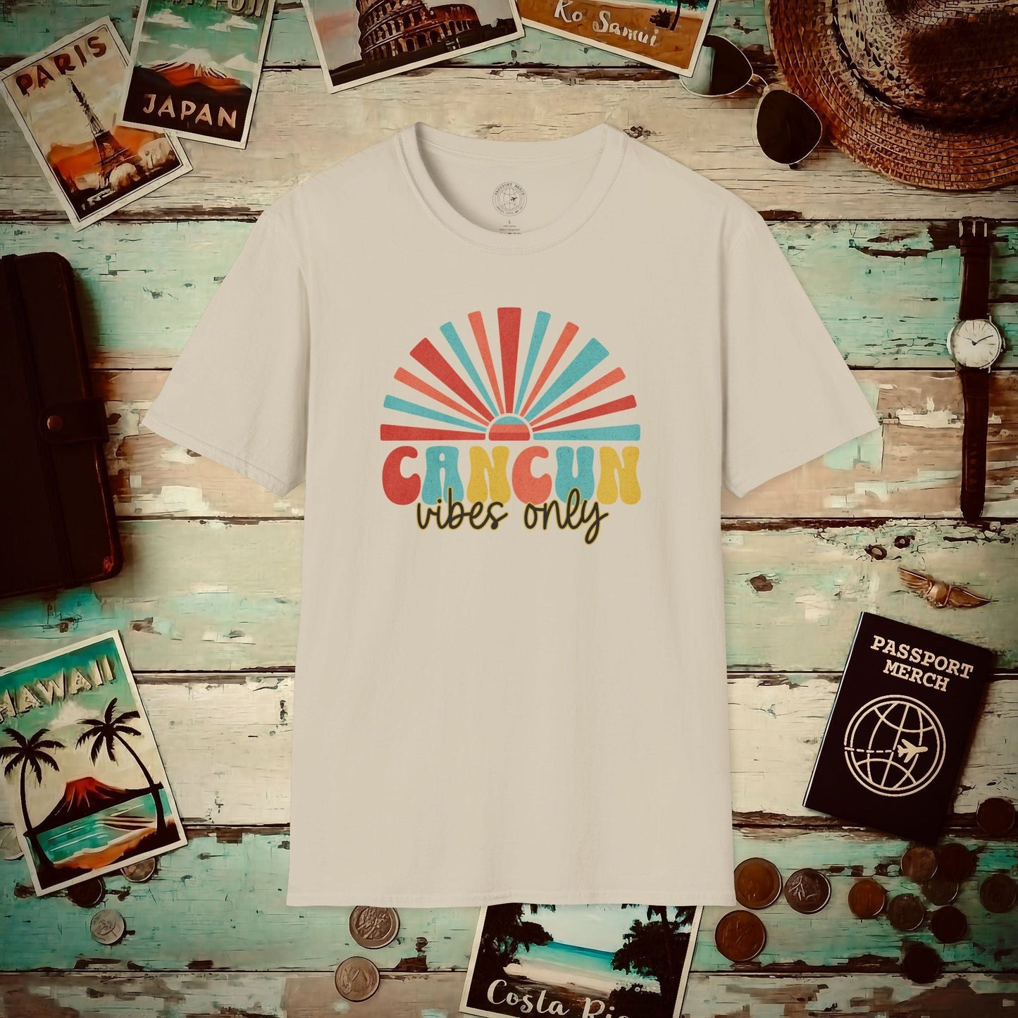 Cancun Vibes Only Mexico T-Shirt Sand / S