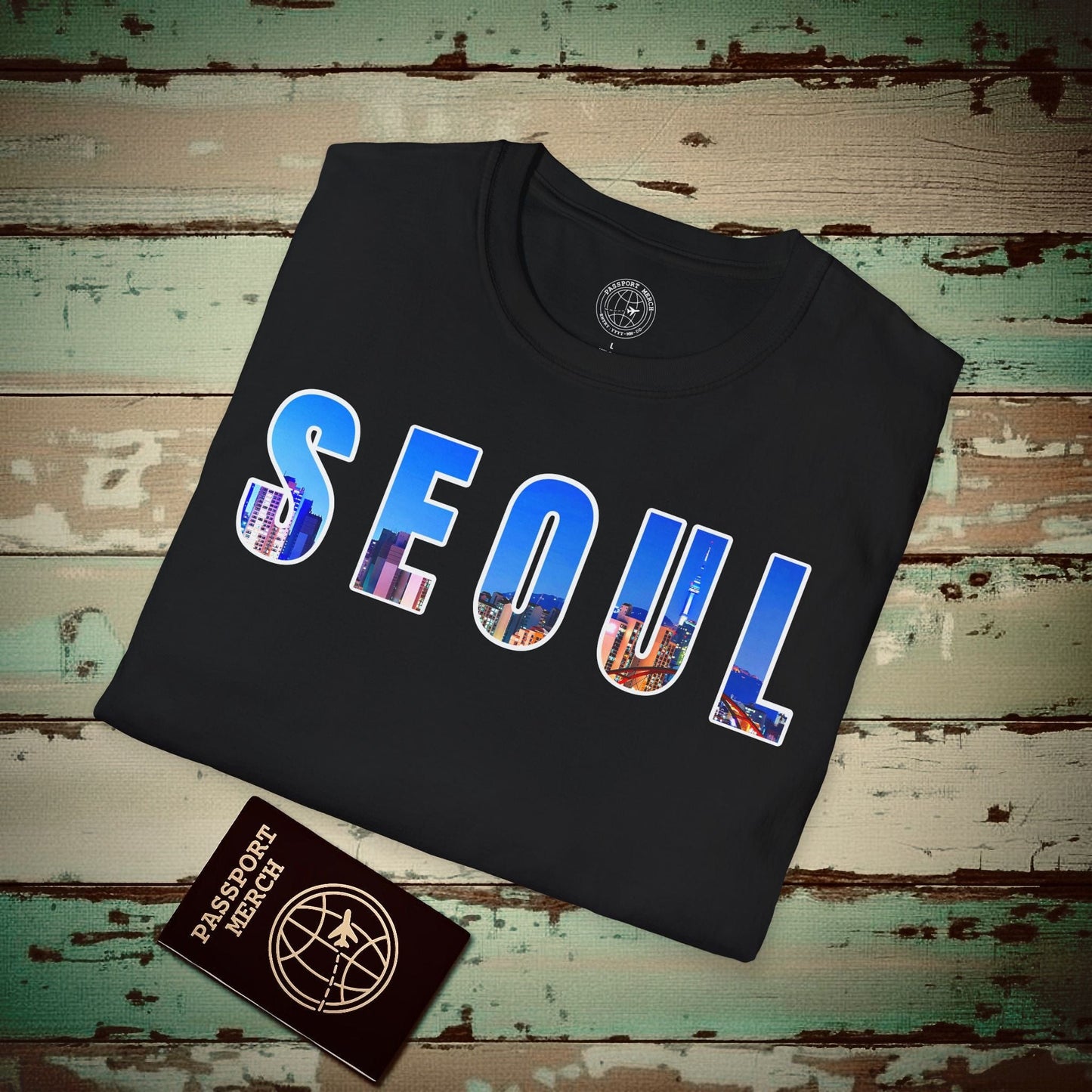 City Window Seoul Korea T-Shirt Black / S