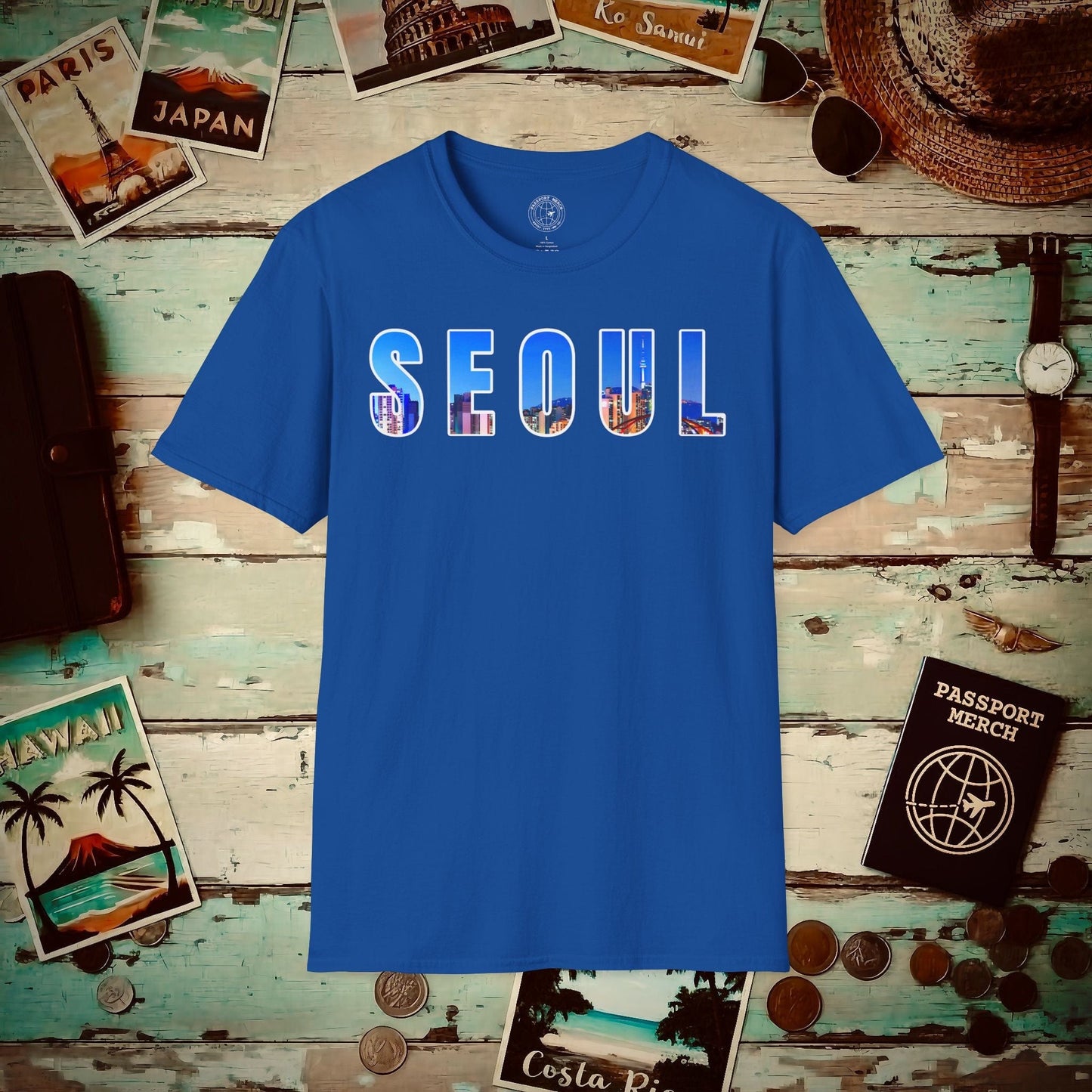 City Window Seoul Korea T-Shirt Royal / S