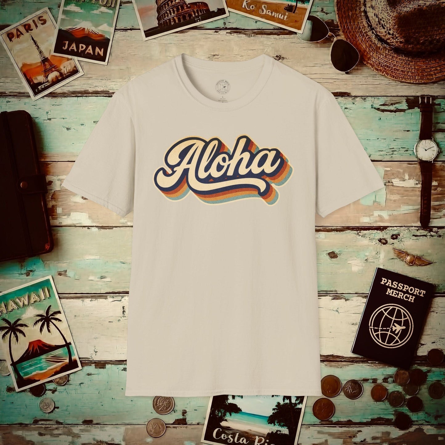 Classic 70s, Aloha, Hawaii T-Shirt Sand / S
