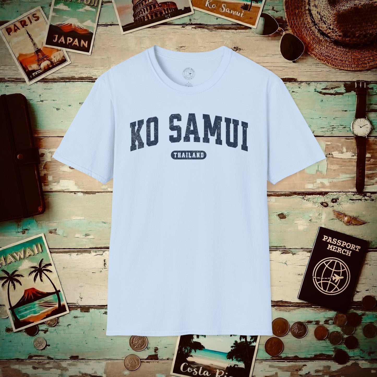 Classic Athletic (Bucket List Edition), Ko Samui, Thailand T-Shirt Light Blue / S