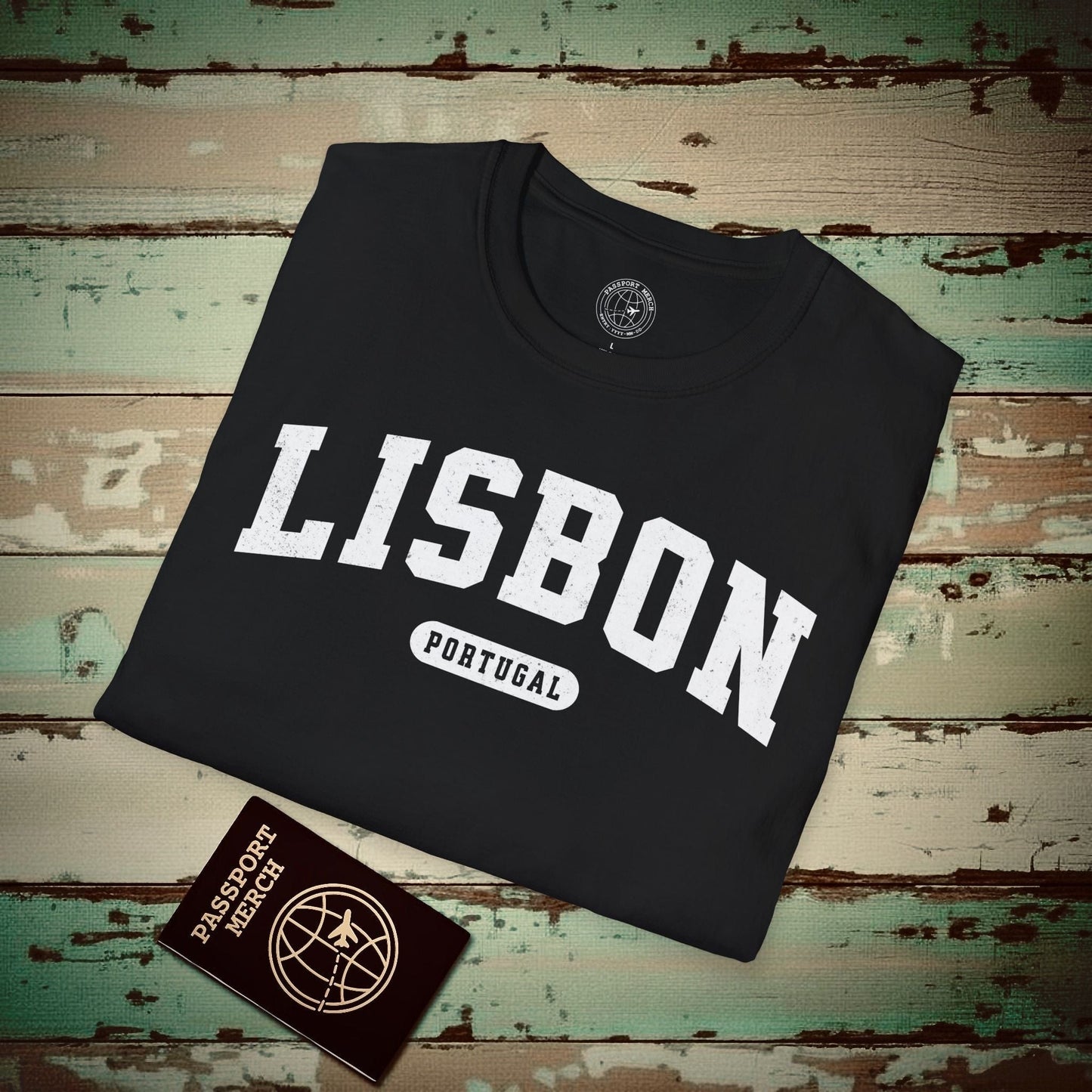 Classic Athletic (Bucket List Edition), Lisbon, Portugal T-Shirt Black / S
