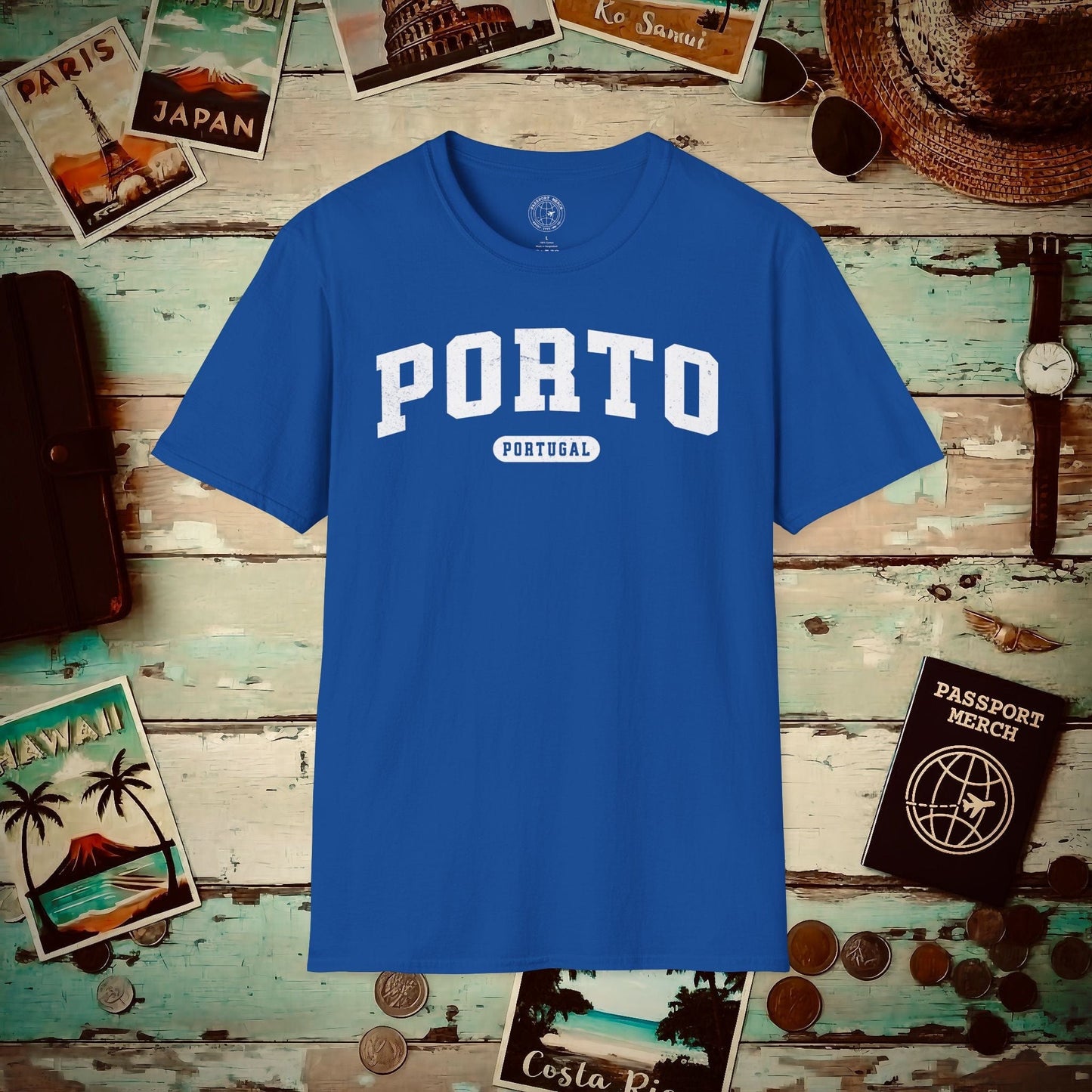 Classic Athletic (Bucket List Edition), Porto, Portugal T-Shirt Royal / S