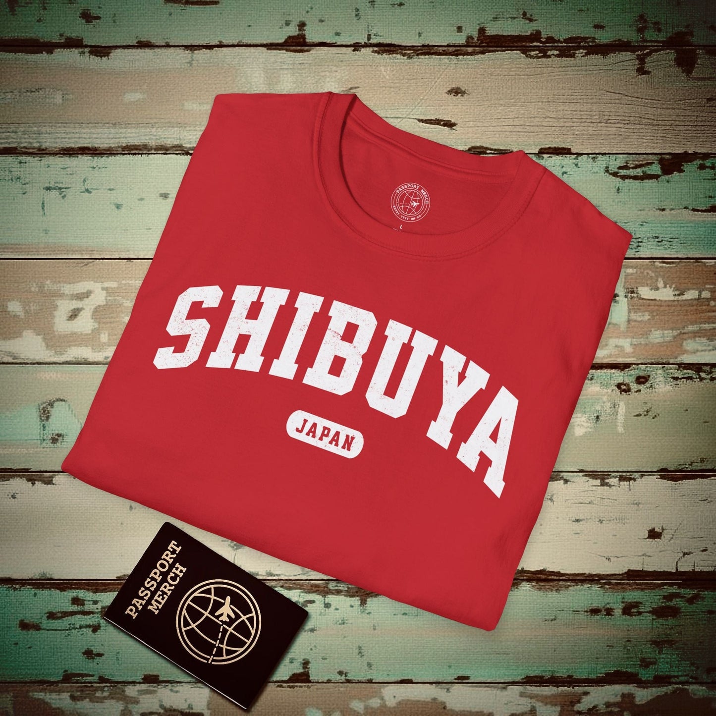 Classic Athletic (Bucket List Edition), Shibuya, Japan T-Shirt Red / S