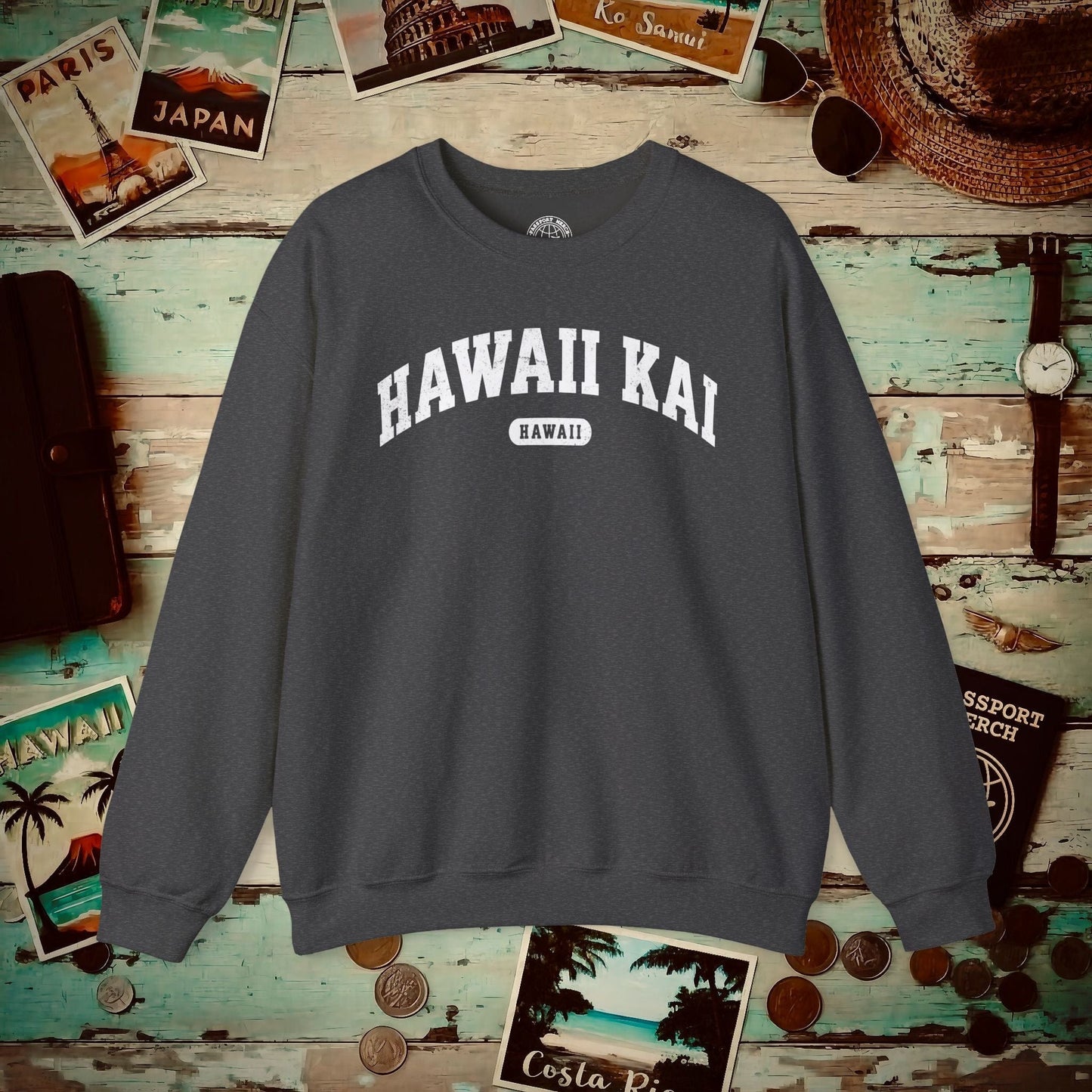 Classic Athletic, Hawaii Kai, Hawaii (Fan Service) Crewneck Dark Heather / S