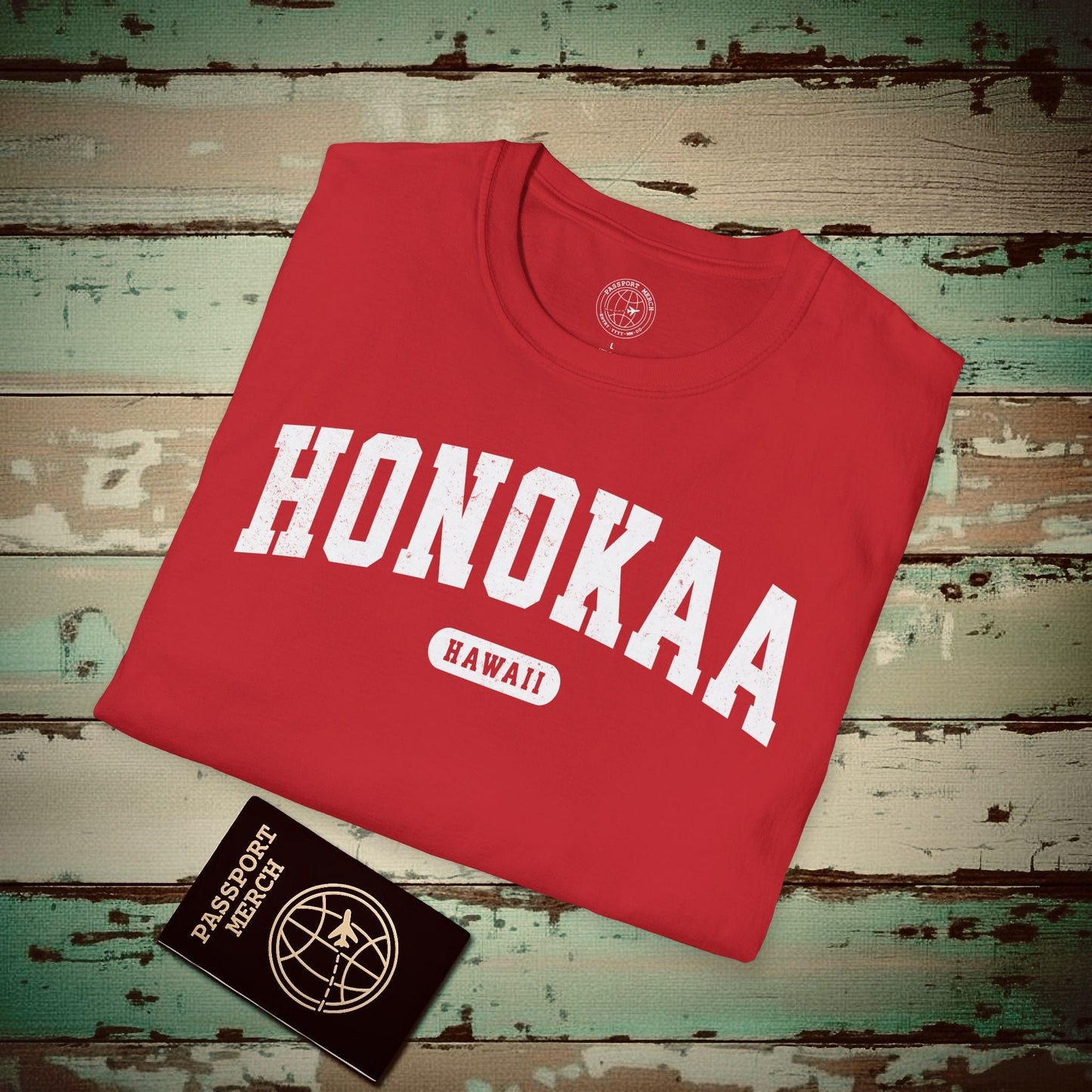 Classic Athletic, Honokaa, Hawaii (Fan Service) T-Shirt Red / S