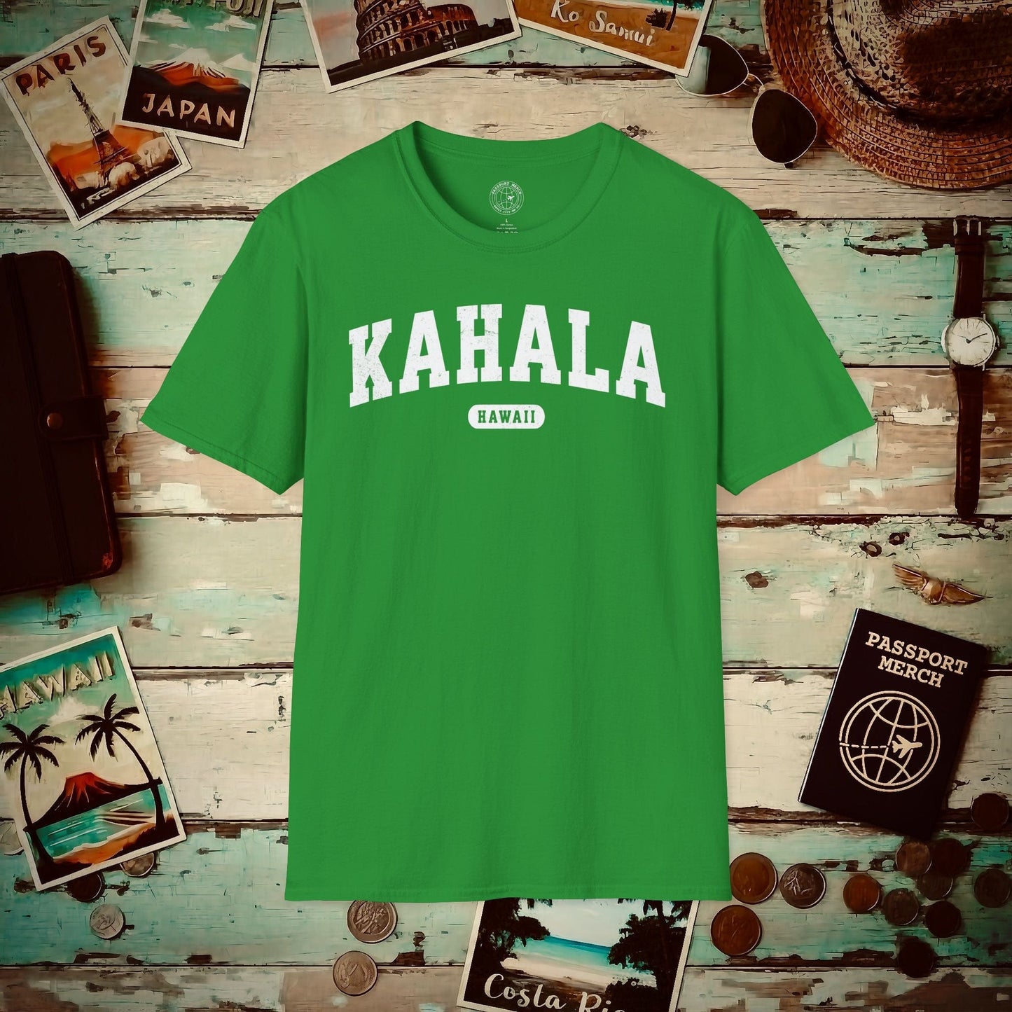 Classic Athletic, Kahala, Hawaii (Fan Service) T-Shirt Irish Green / S