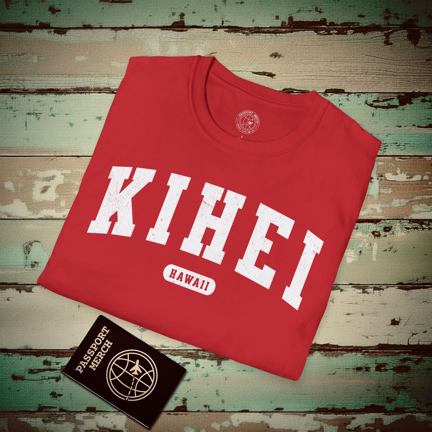 Classic Athletic, Kihei, Hawaii (Fan Service) T-Shirt Red / S