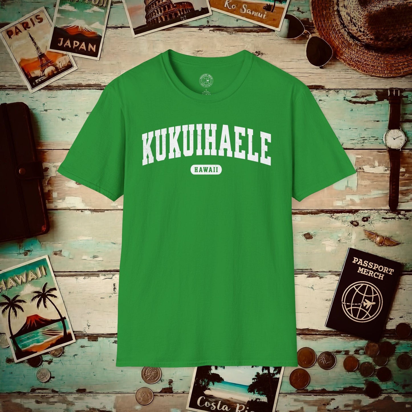 Classic Athletic, Kukuihaele, Hawaii (Fan Service) T-Shirt Irish Green / S