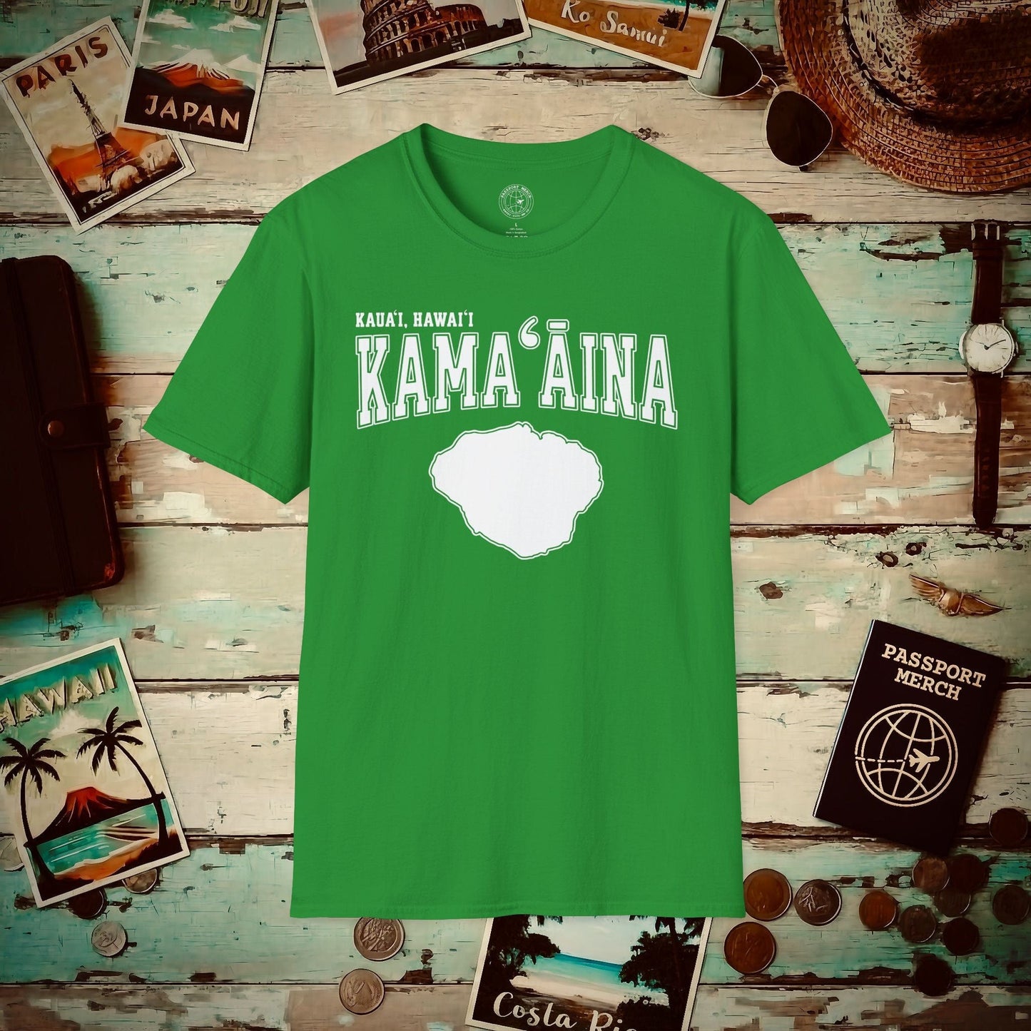 Classic University (Kamaaina Edition), Kauai, Hawaii T-Shirt Irish Green / S