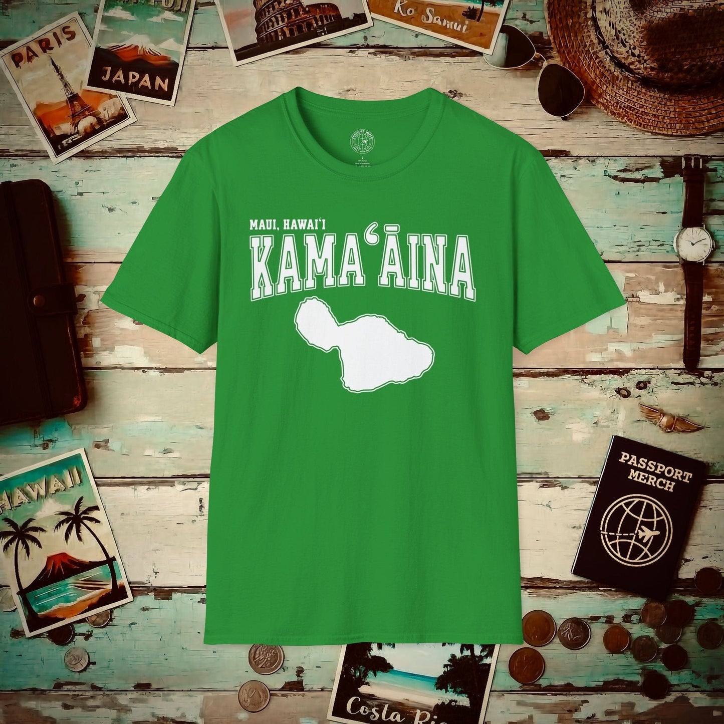 Classic University (Kamaaina Edition), Maui, Hawaii T-Shirt Irish Green / S