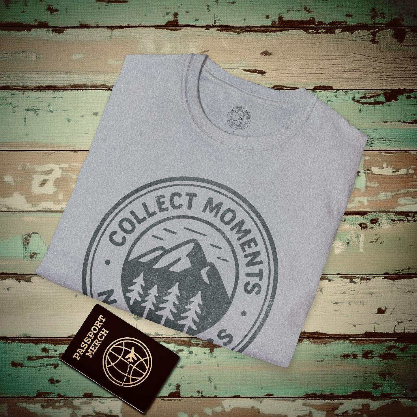 Collect Moments Not Things Vintage T-Shirt Sport Grey / S