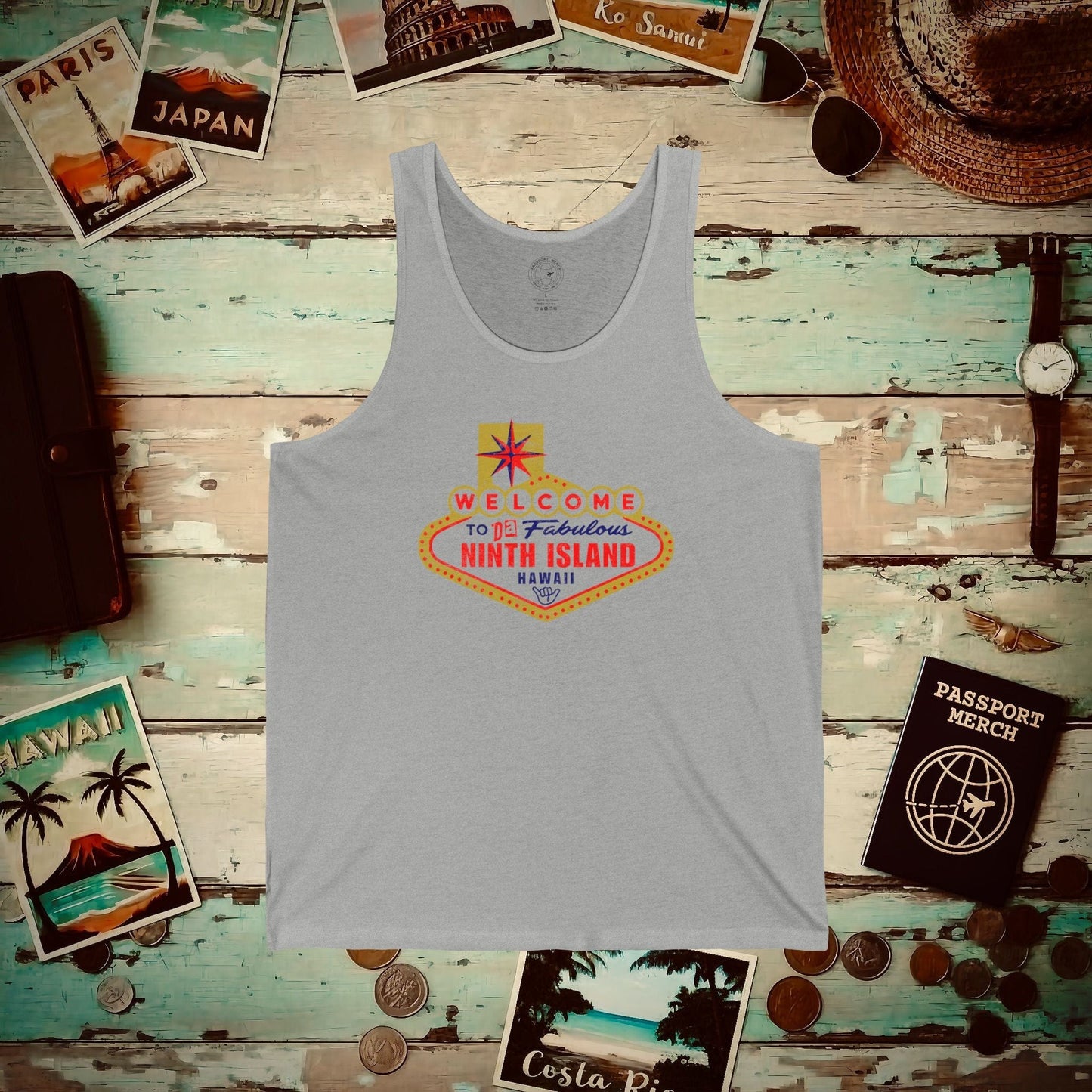 Da Fabulous Ninth Island, Hawaii (and Nevada) Tank Top Athletic Heather / XS