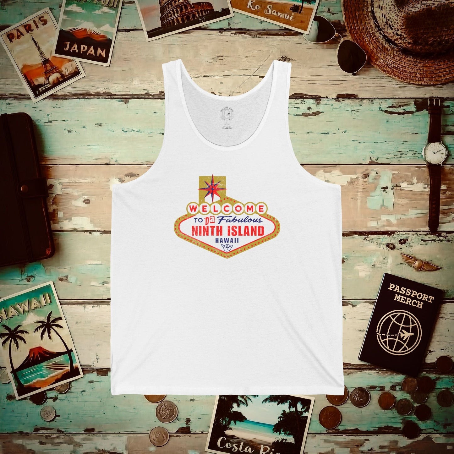 Da Fabulous Ninth Island, Hawaii (and Nevada) Tank Top White / XS