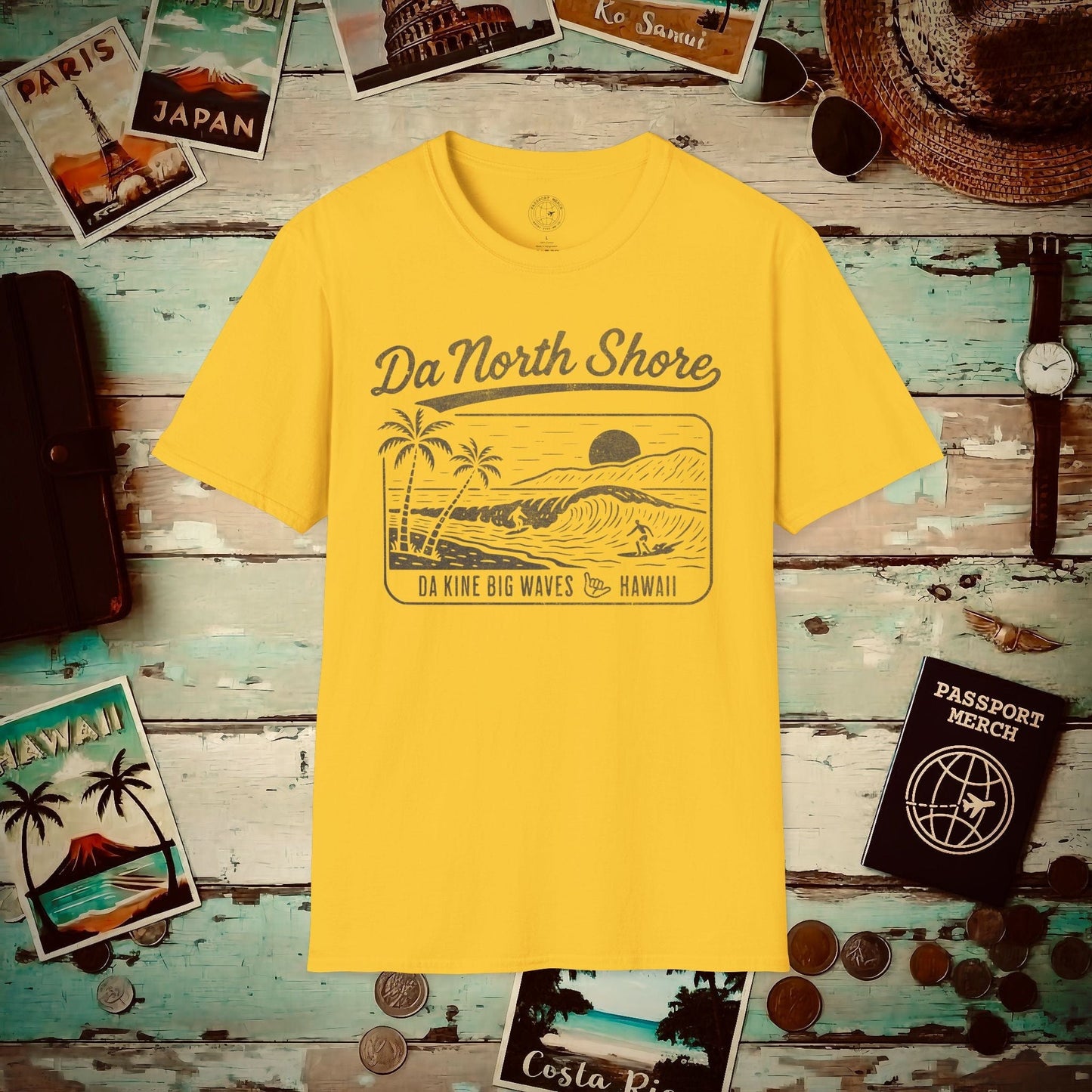 Da North Shore - Da Kine Big Waves, Hawaii T-Shirt Daisy / S
