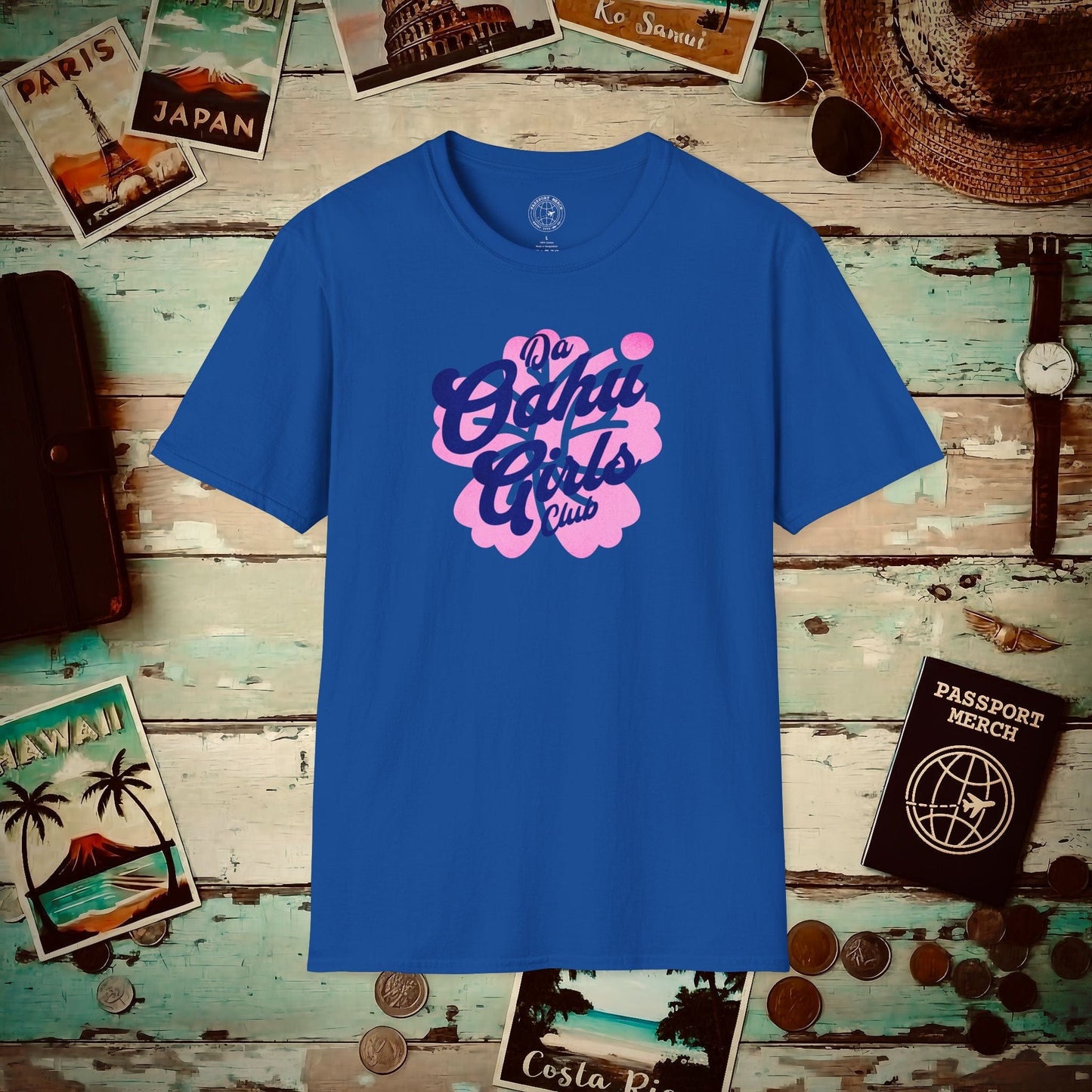 Da Oahu Girls Club, Hawaii T-Shirt Royal / S