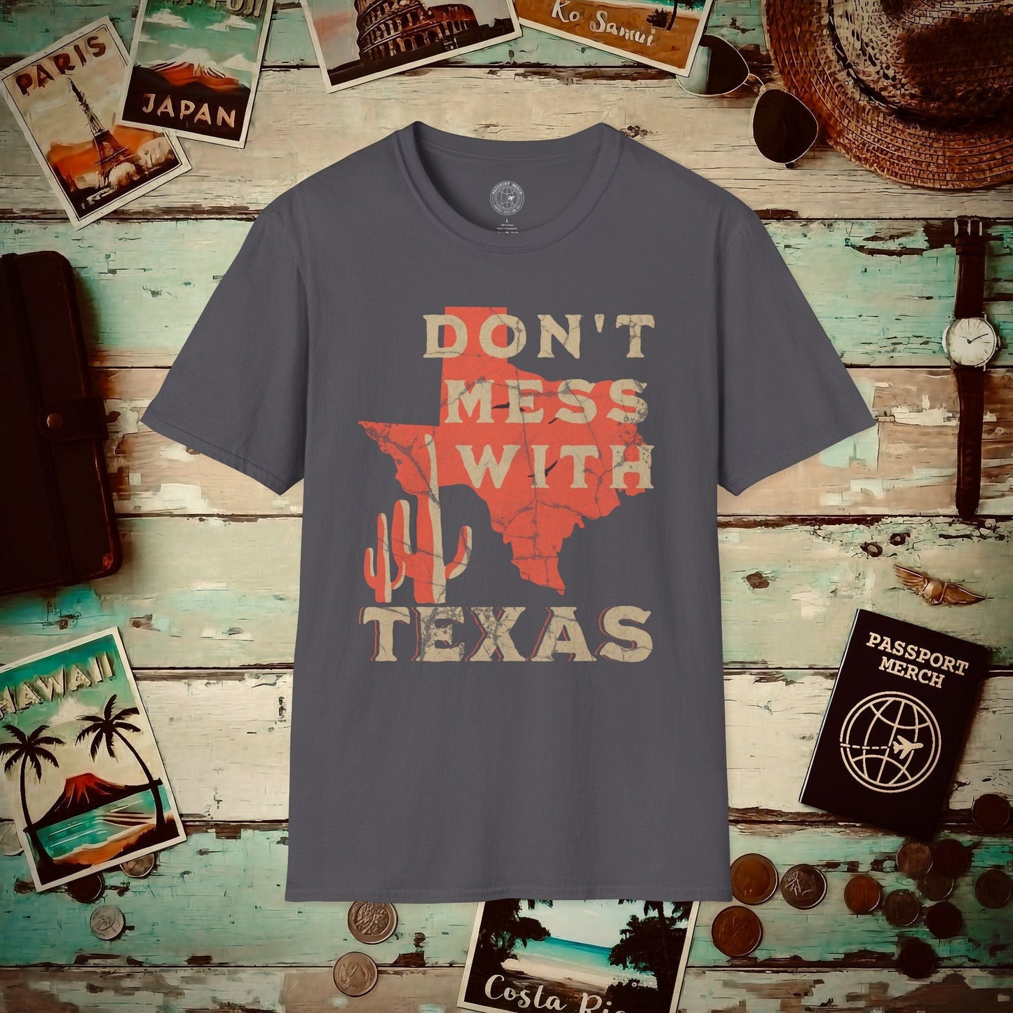 Don't Mess with Texas T-Shirt Charcoal / S
