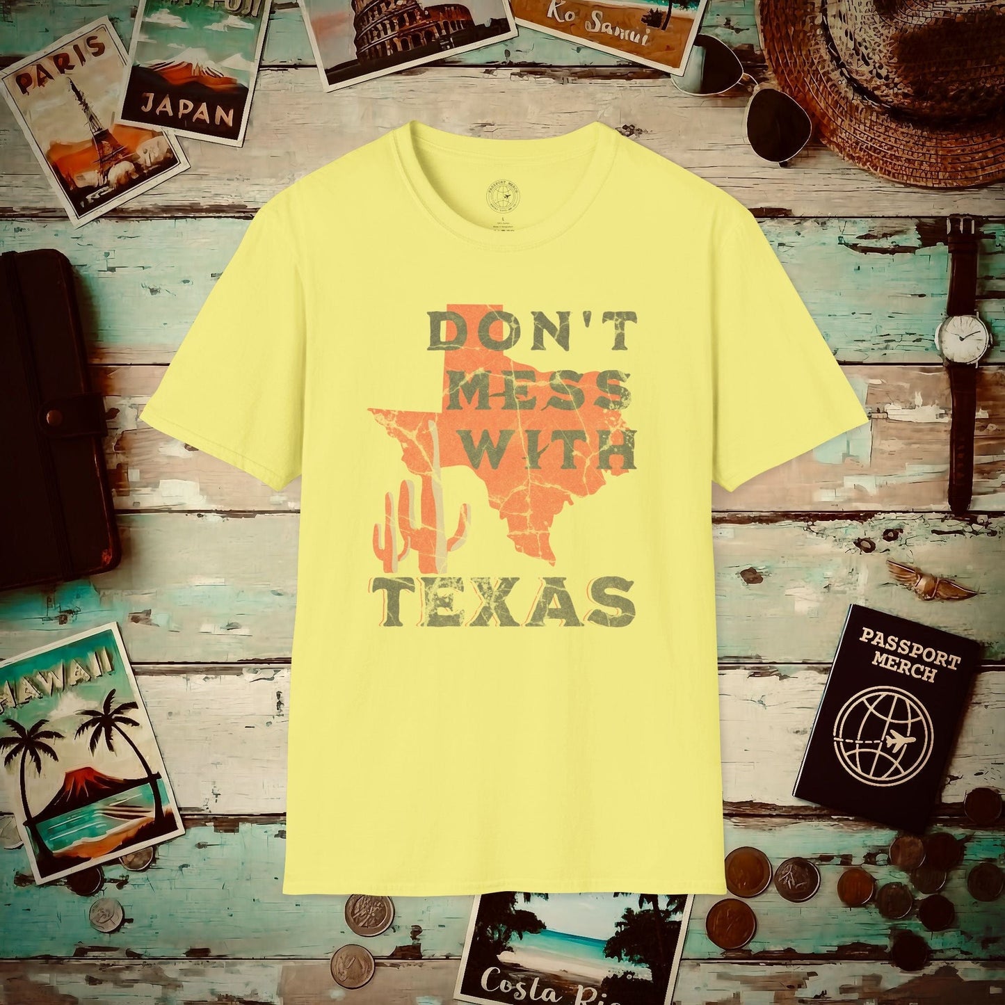 Don't Mess with Texas T-Shirt Cornsilk / S