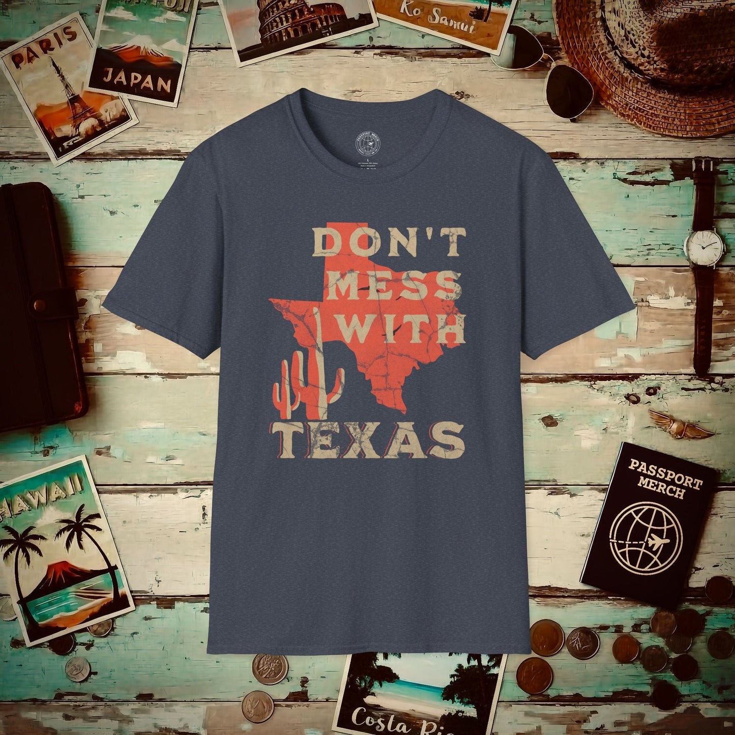 Don't Mess with Texas T-Shirt Heather Navy / S