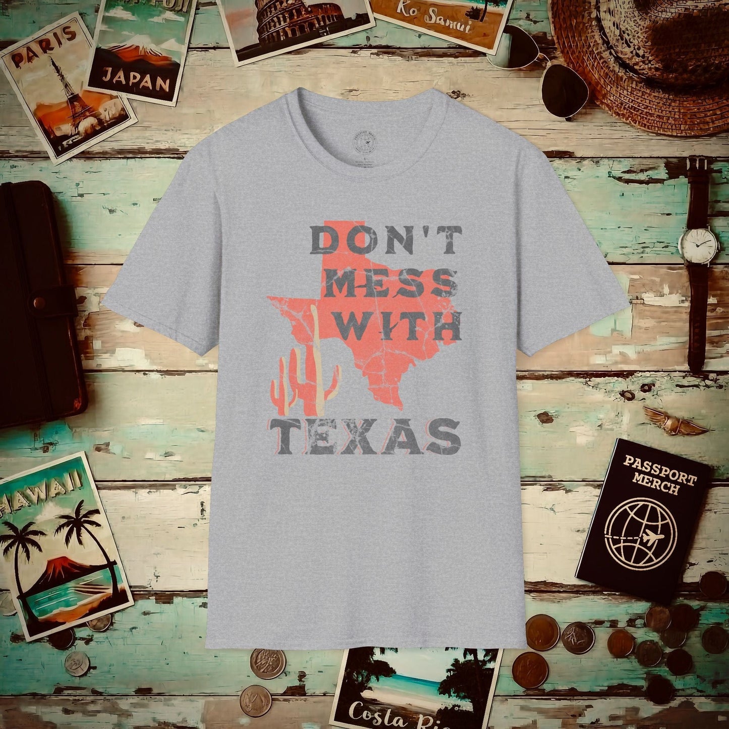 Don't Mess with Texas T-Shirt Sport Grey / S