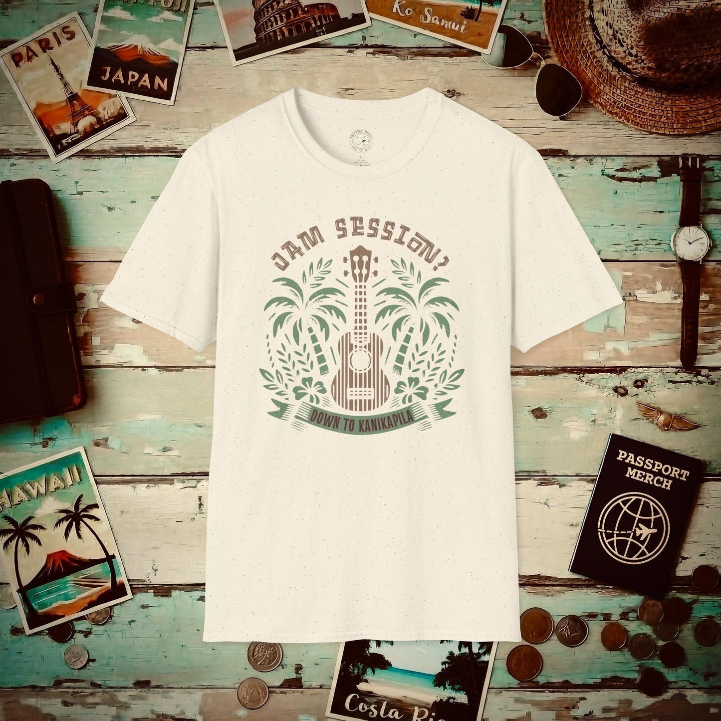 Down To Kanikapila, Hawaii T-Shirt Natural / S