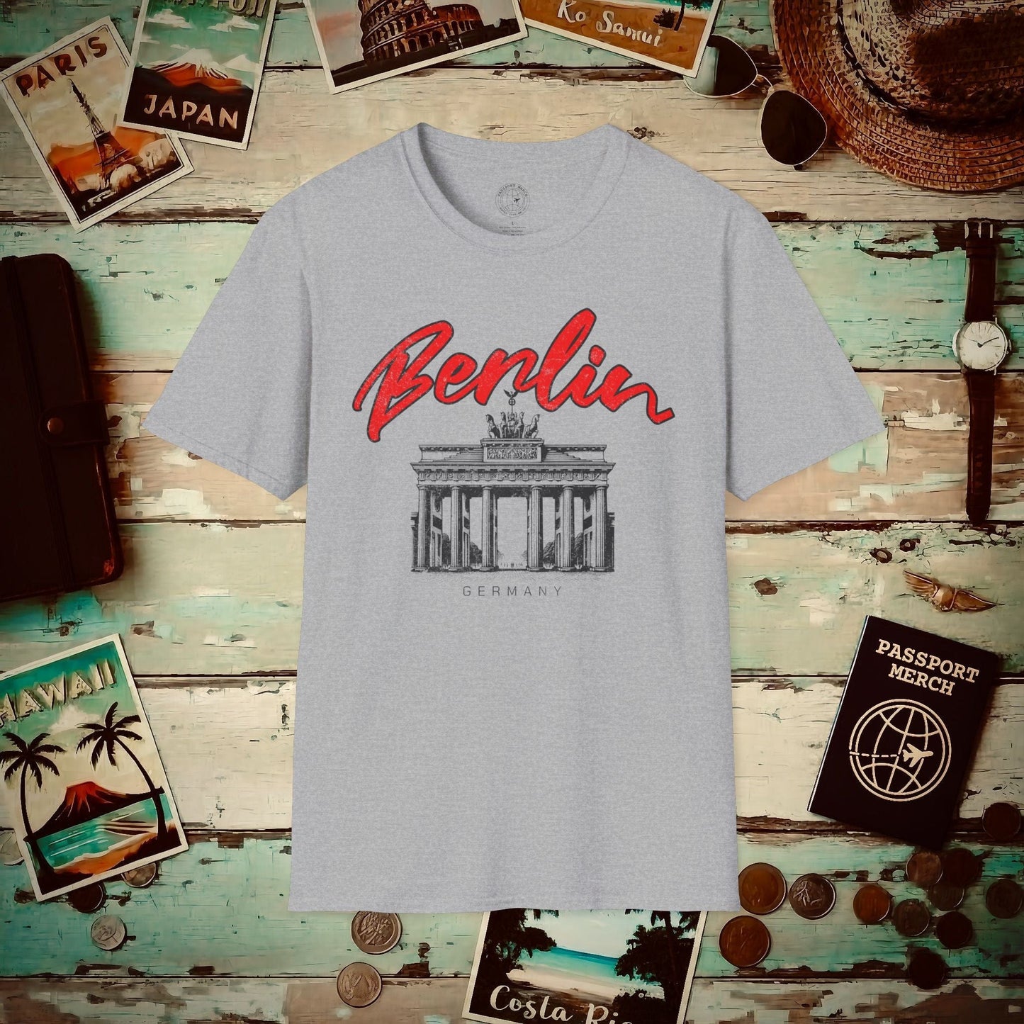 Explore Berlin Germany T-Shirt Sport Grey / S