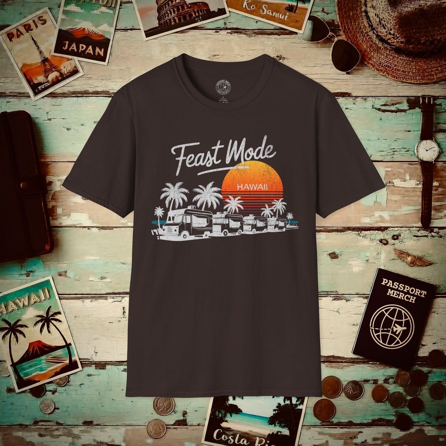 Food Truck Feast Mode, Hawaii T-Shirt Dark Chocolate / S