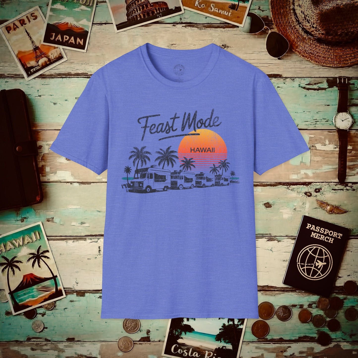Food Truck Feast Mode, Hawaii T-Shirt Heather Royal / S