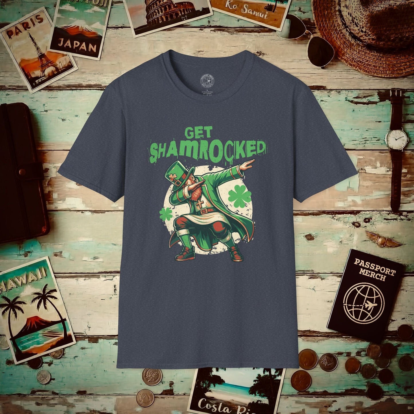 Get Shamrocked, Ireland T-Shirt Heather Navy / S