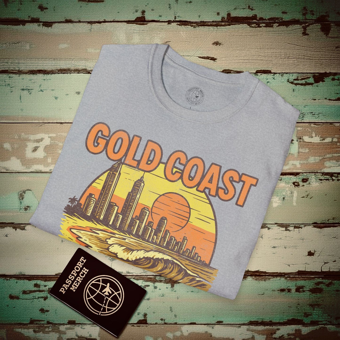 Gold Coast, Australia - 80's Vintage T-Shirt Sport Grey / S