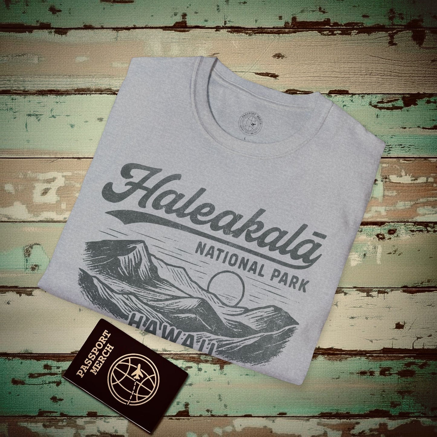 Haleakala National Park Vintage Monochrome, Hawaii T-Shirt Sport Grey / S