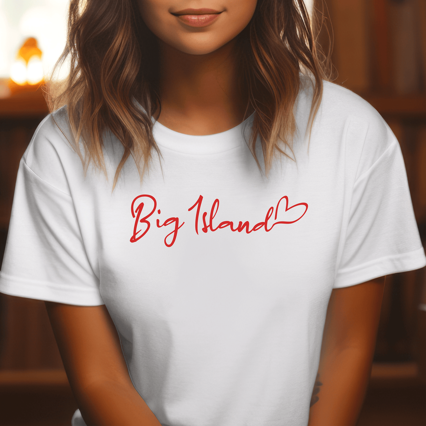 Heart Signature (Islands Edition), Big Island, Hawaii T-Shirt White / S