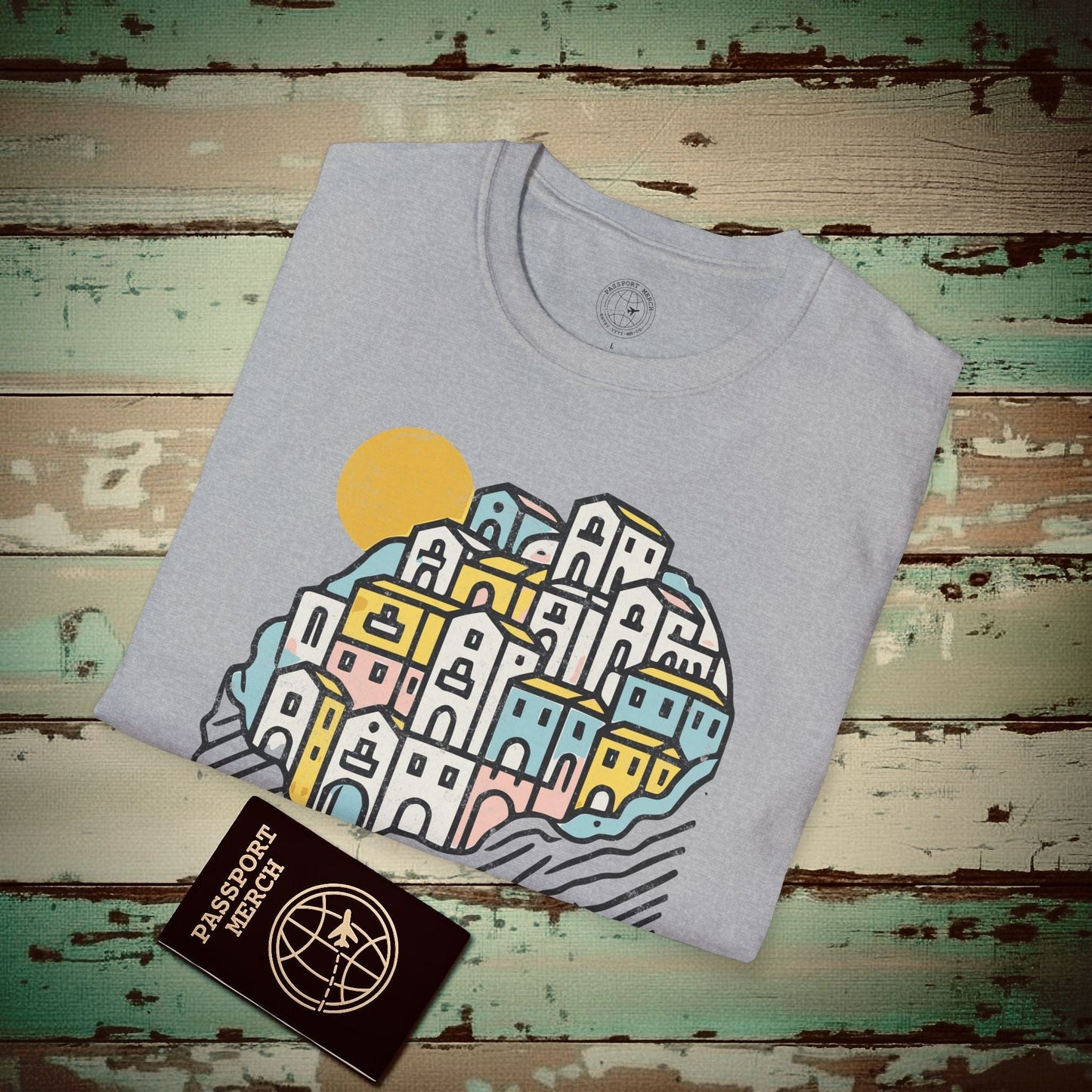 Hearts for Amalfi, Italy T-Shirt Sport Grey / S