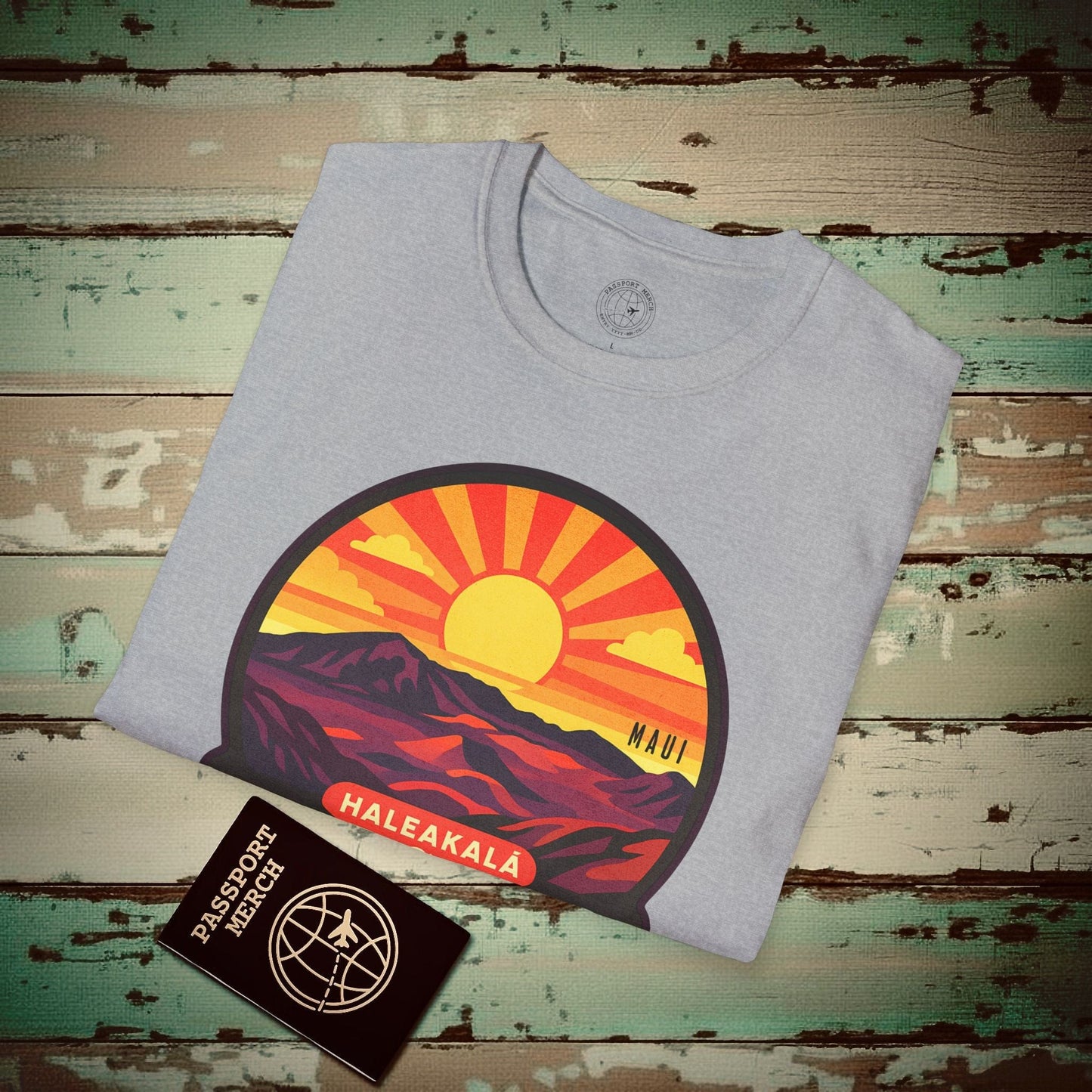 Here Comes the Sun, Haleakala, Maui, Hawaii T-Shirt Sport Grey / S