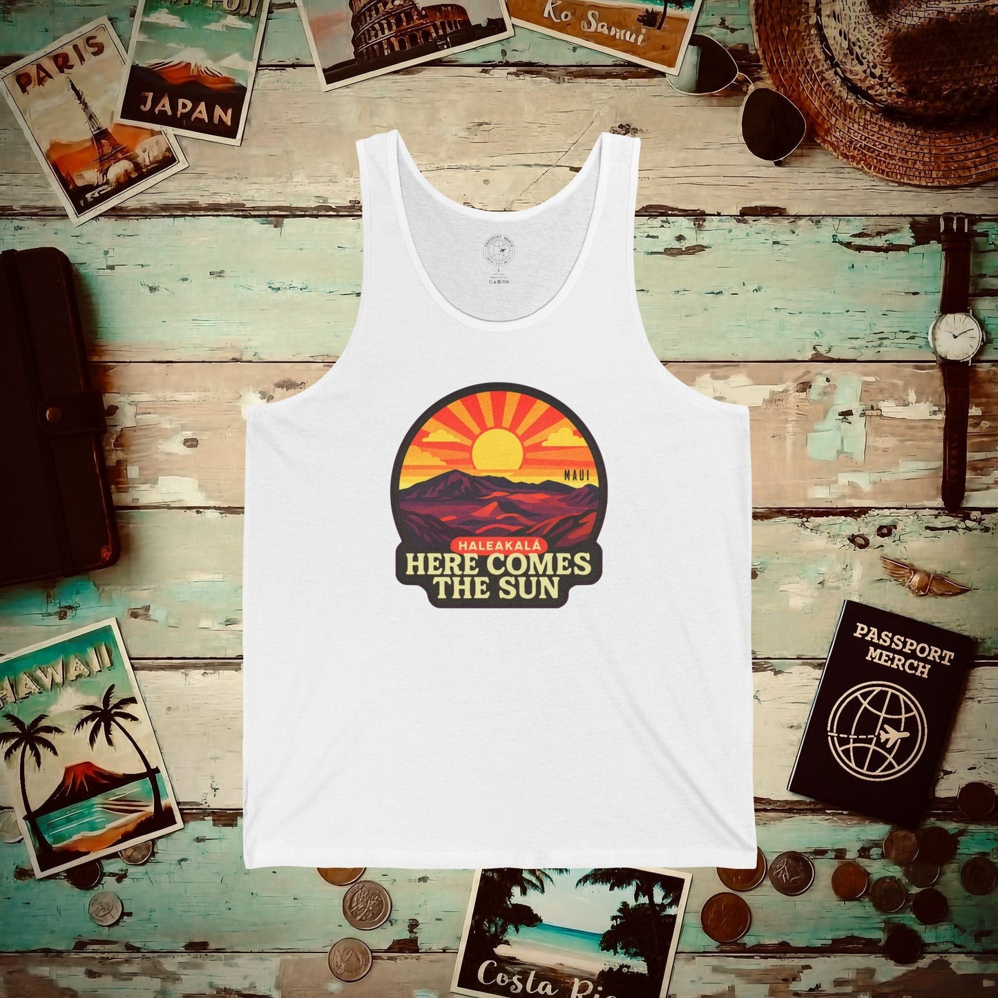 Here Comes the Sun, Haleakala, Maui, Hawaii Tank Top White / XS