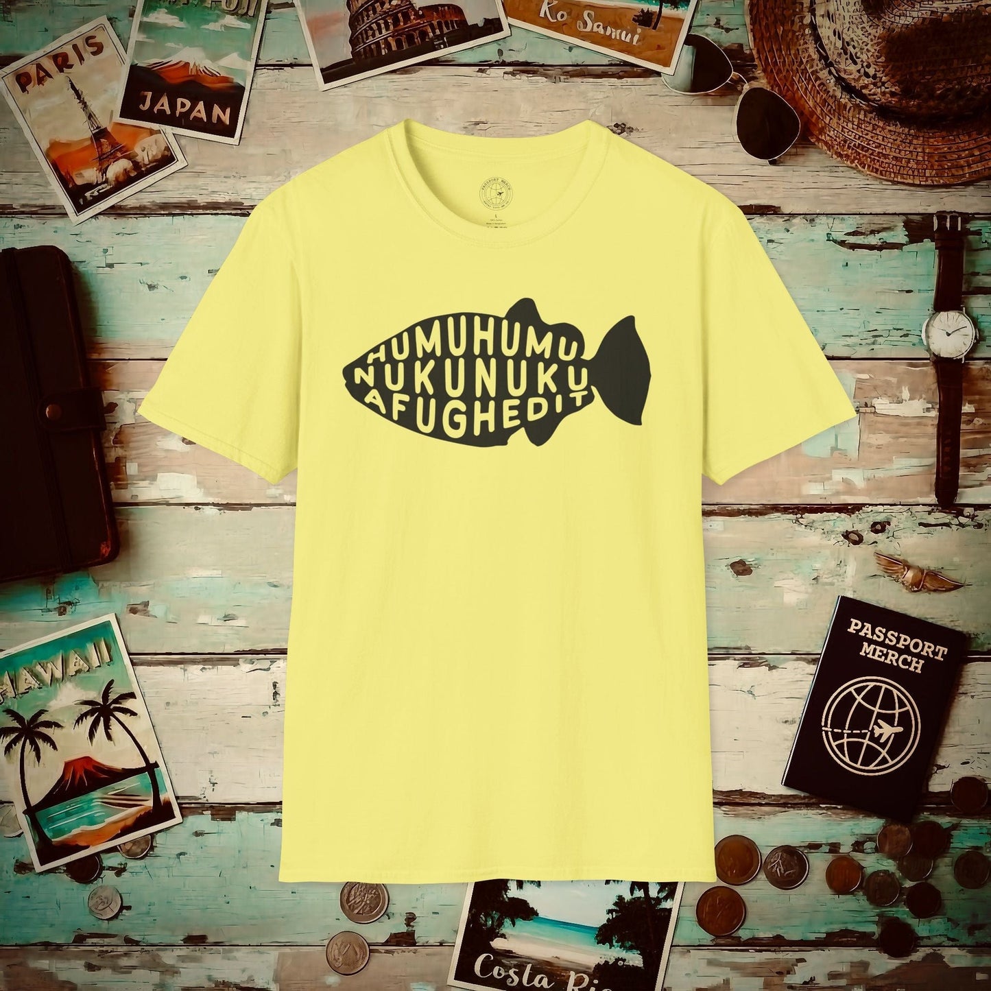 Humuhumu... nukunuku... afughedit, Hawaii T-Shirt Cornsilk / S