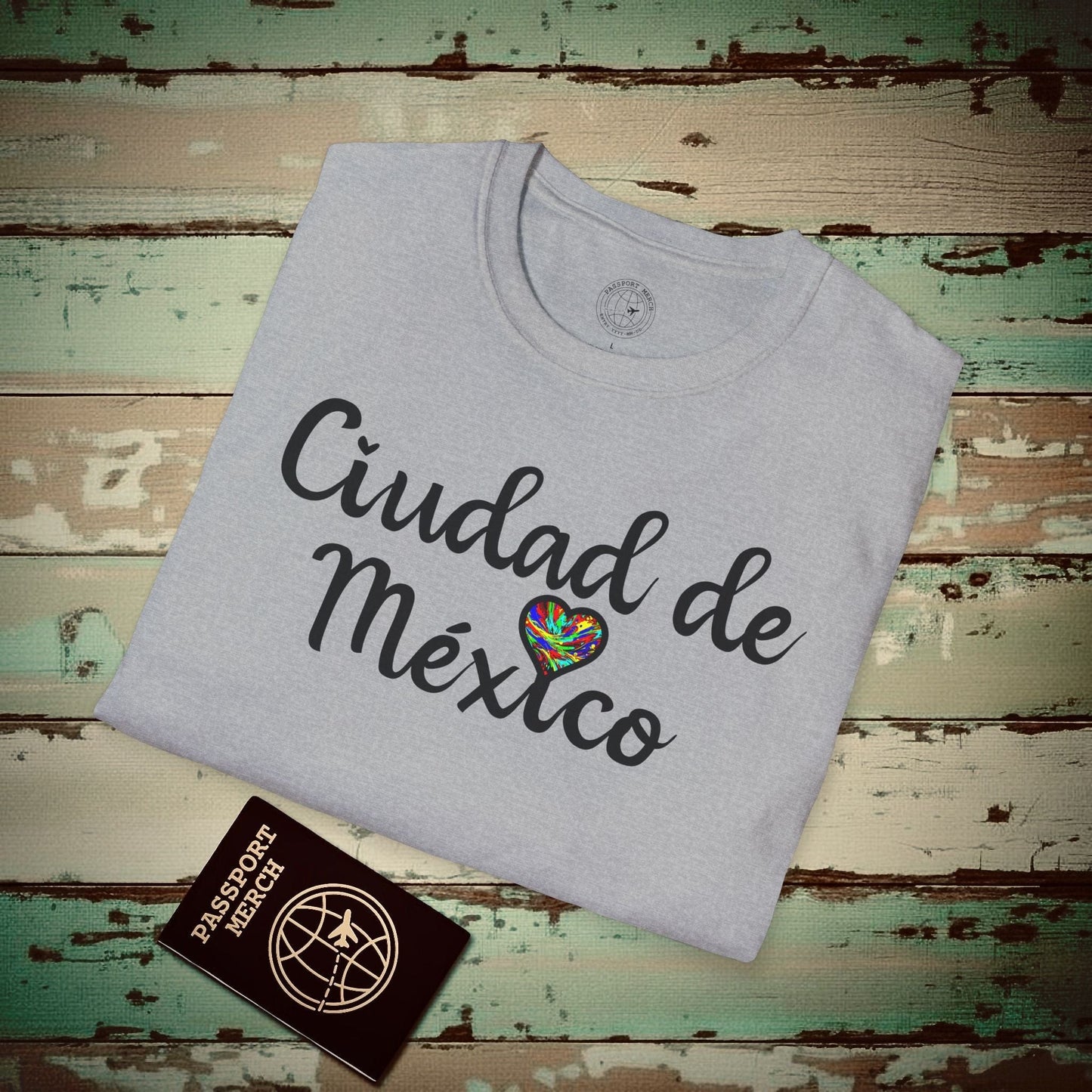 I Heart Mexico City T-Shirt Sport Grey / S